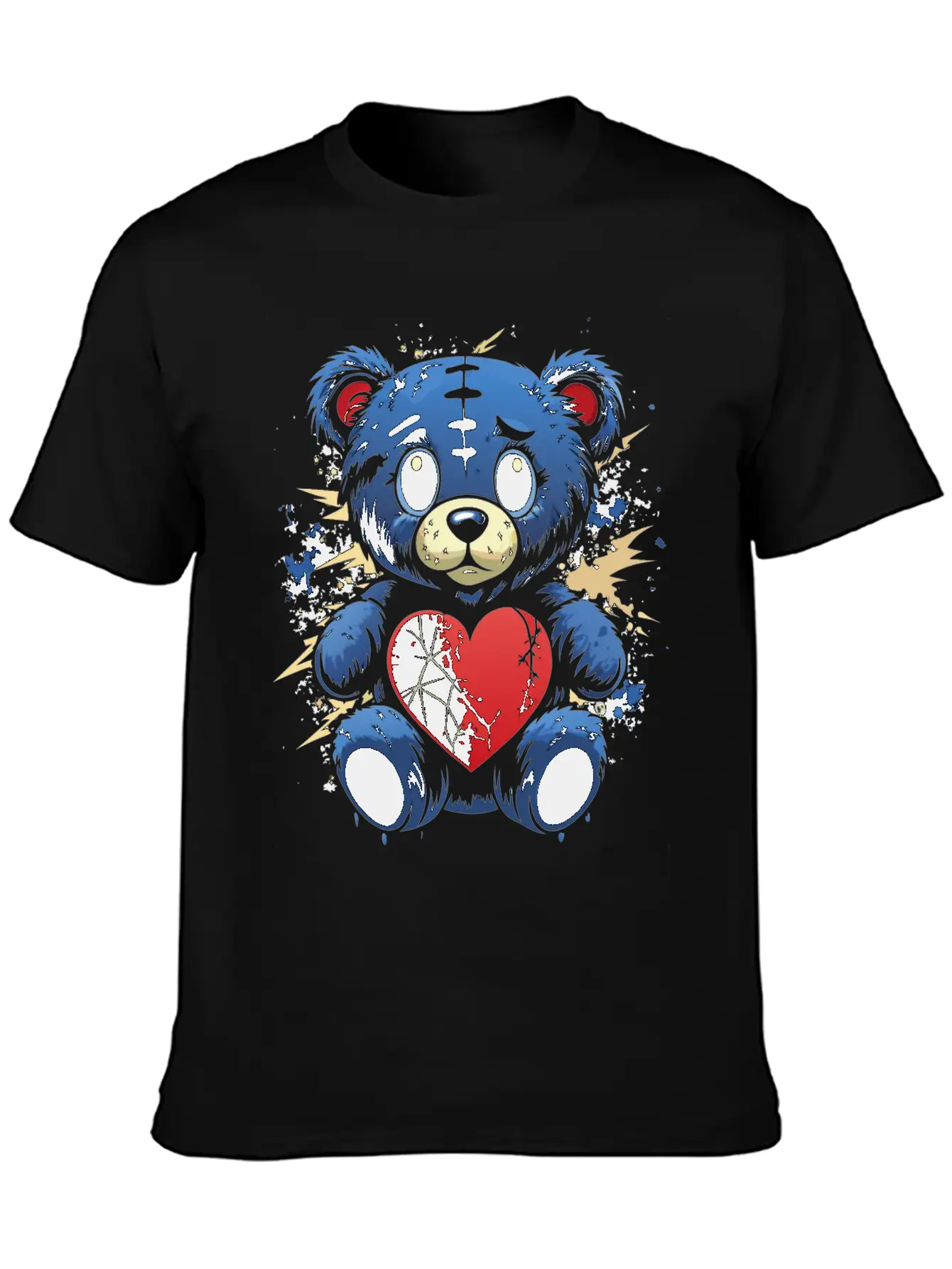 BROKEN HEART BEAR Classic Cotton Tee – Unisex Comfort For Any Season