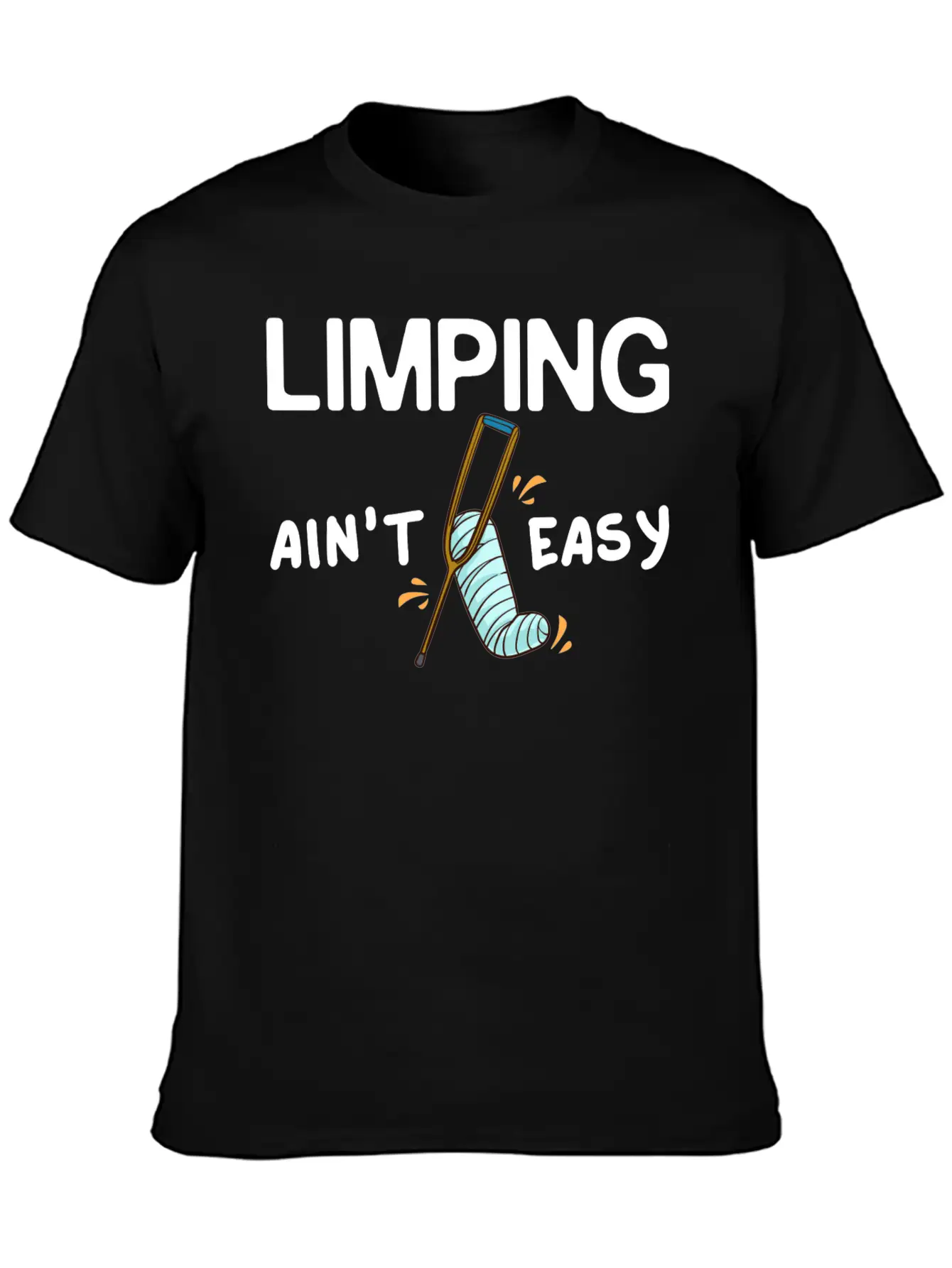 Broken Leg Funny Recovery Get Well Soon Breathable Soft Cotton T-Shirt – Timeless Casual Look