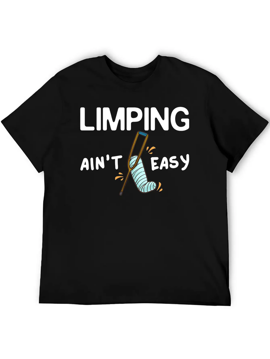 Broken Leg Funny Recovery Get Well Soon Breathable Soft Cotton T-Shirt – Timeless Casual Look