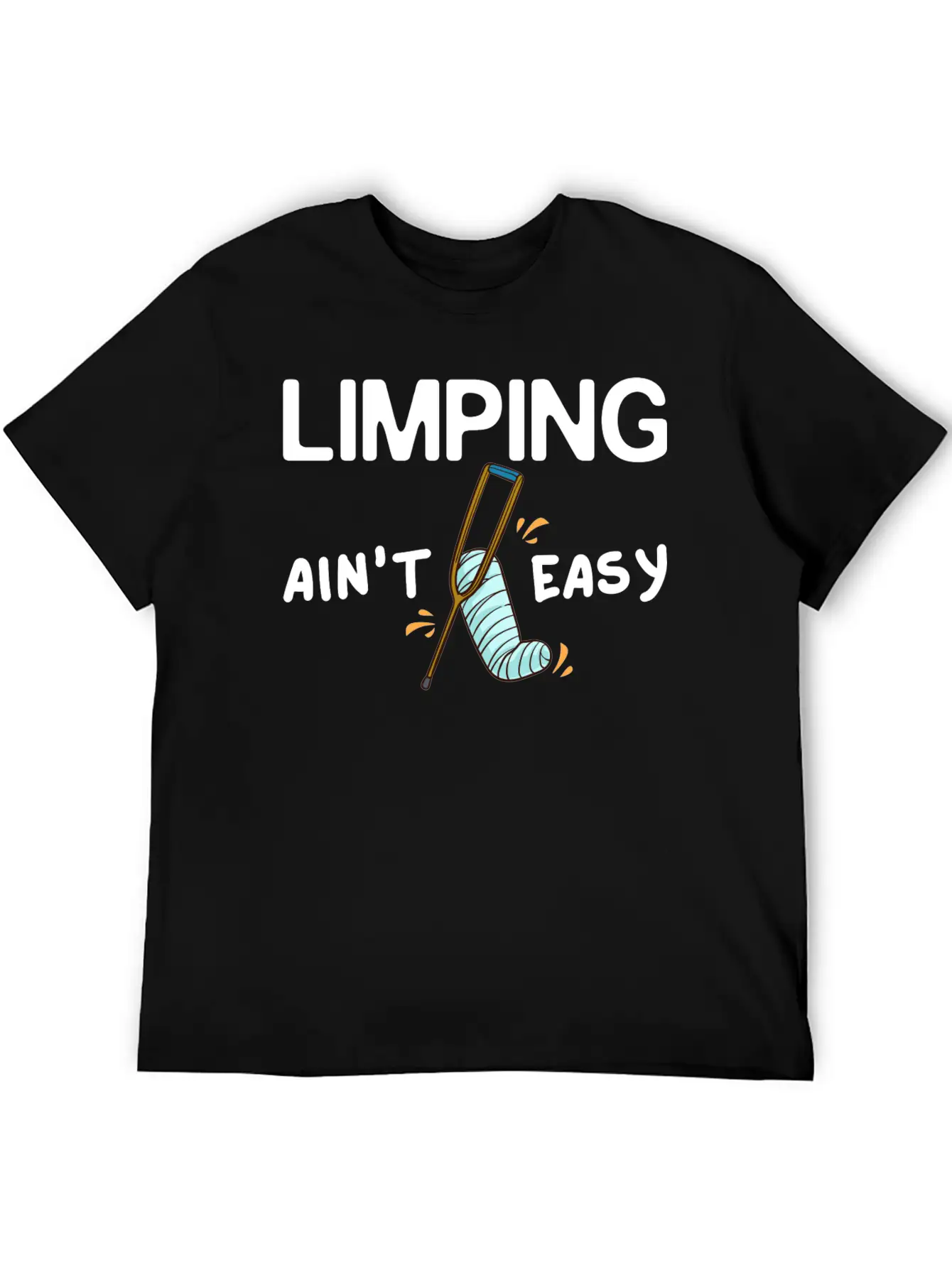 Broken Leg Funny Recovery Get Well Soon Breathable Soft Cotton T-Shirt – Timeless Casual Look