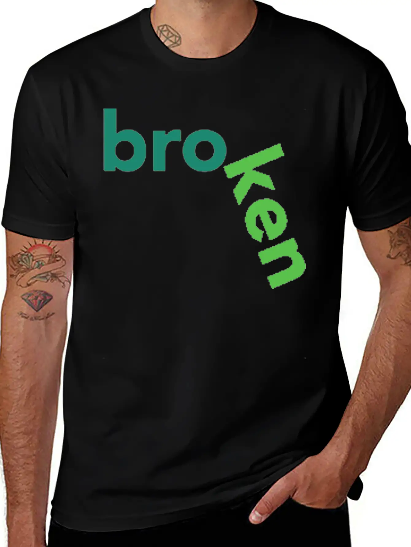 Broken Title Of Creativity Text Quotes Breathable Graphic T-Shirt – Perfect For Casual Days