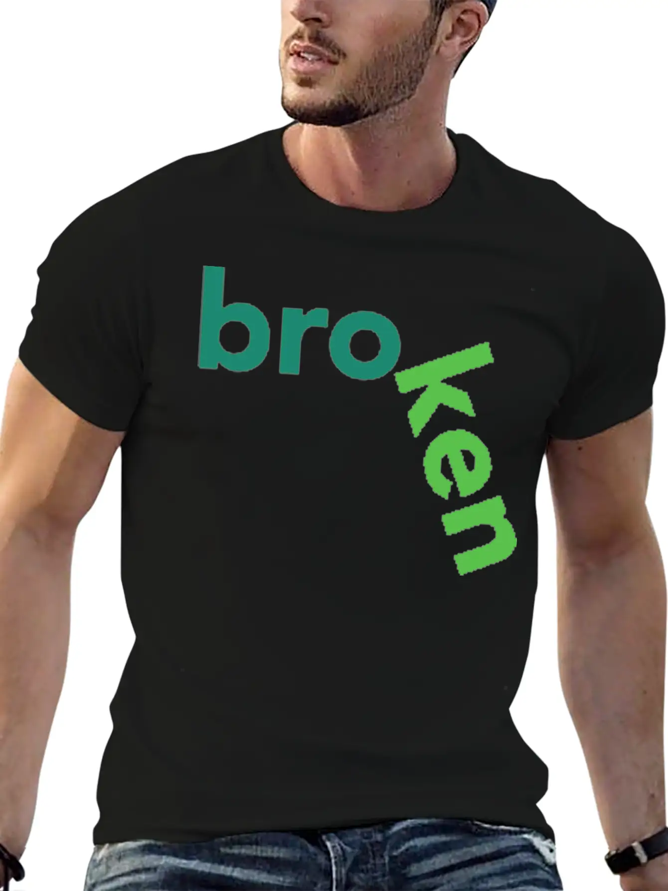 Broken Title Of Creativity Text Quotes Breathable Graphic T-Shirt – Perfect For Casual Days