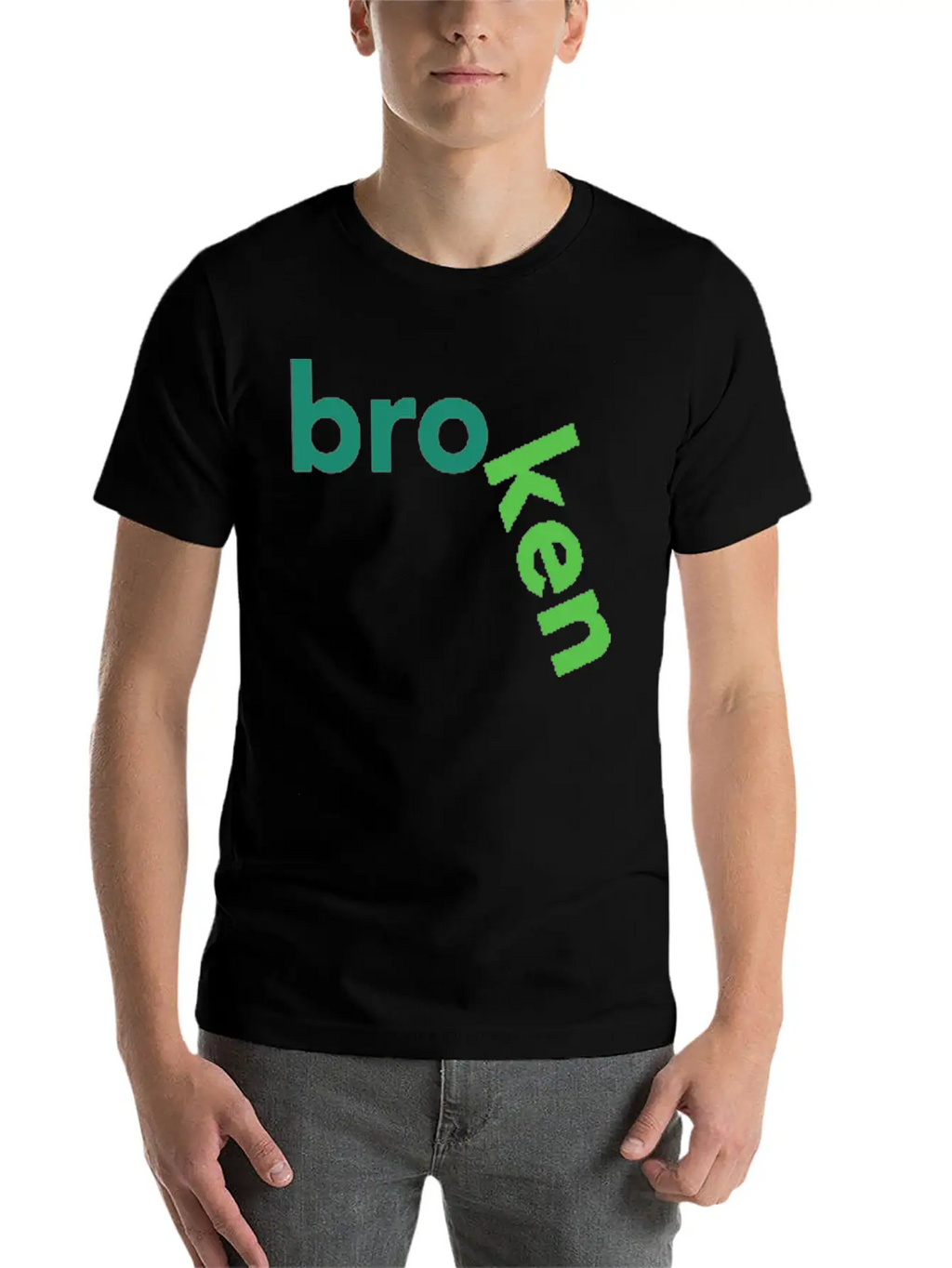 Broken Title Of Creativity Text Quotes Breathable Graphic T-Shirt – Perfect For Casual Days