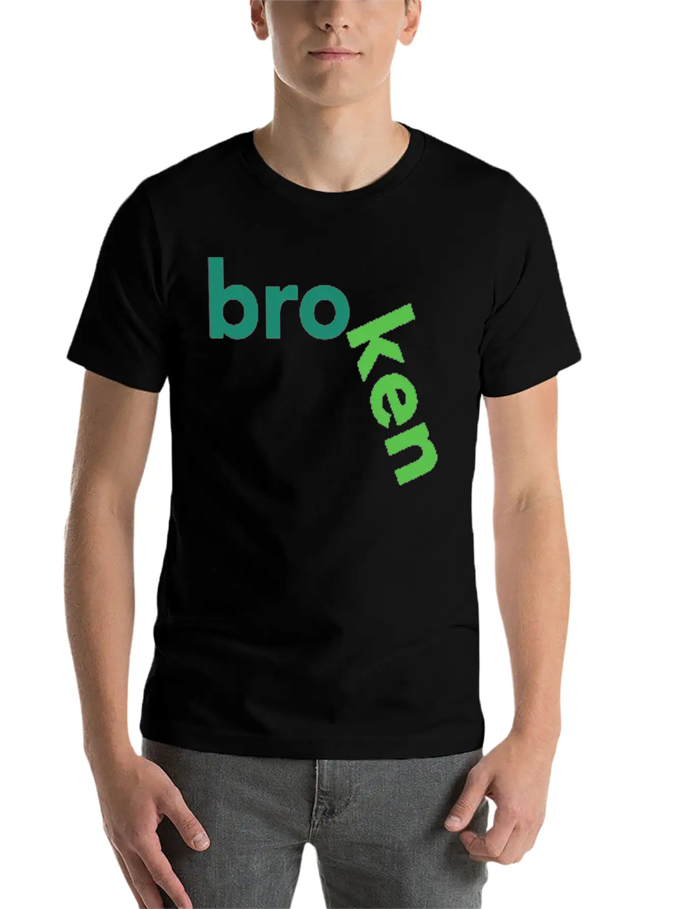 Broken Title Of Creativity Text Quotes Breathable Graphic T-Shirt – Perfect For Casual Days