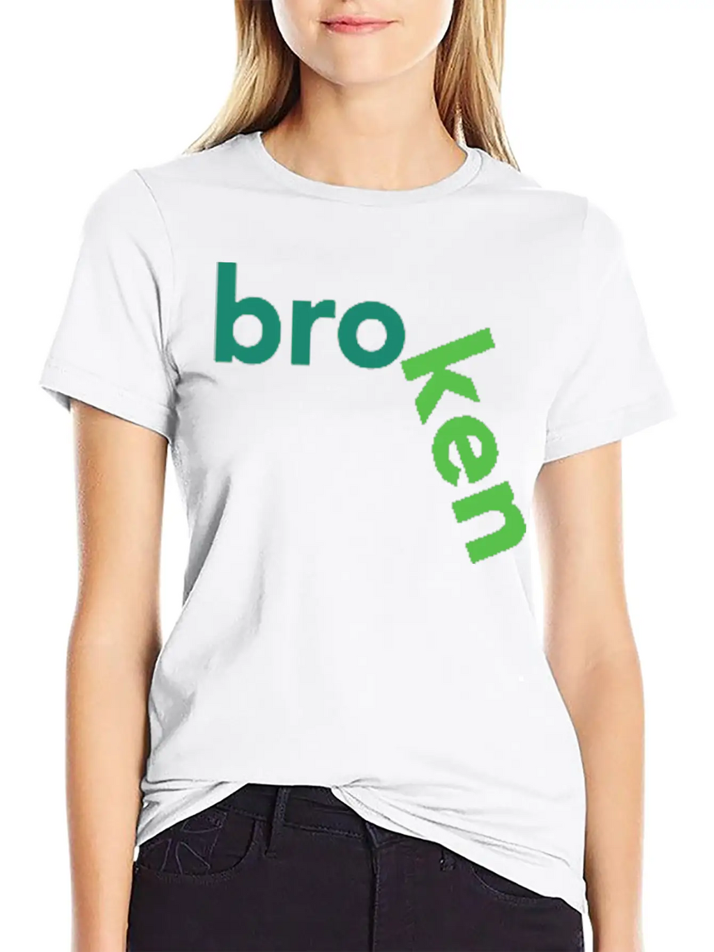 Broken Title Of Creativity Text Quotes Breathable Graphic T-Shirt – Perfect For Casual Days