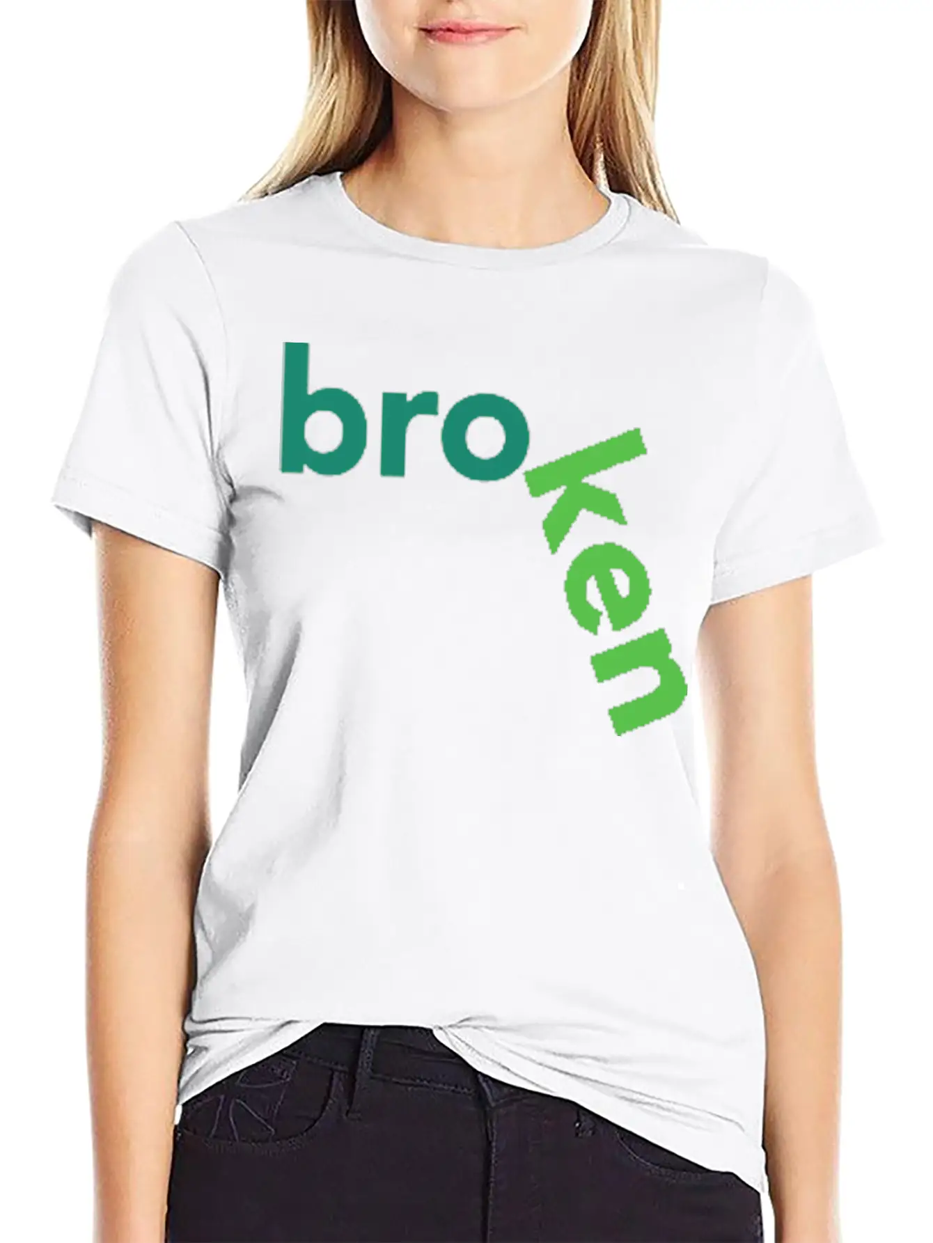 Broken Title Of Creativity Text Quotes Breathable Graphic T-Shirt – Perfect For Casual Days