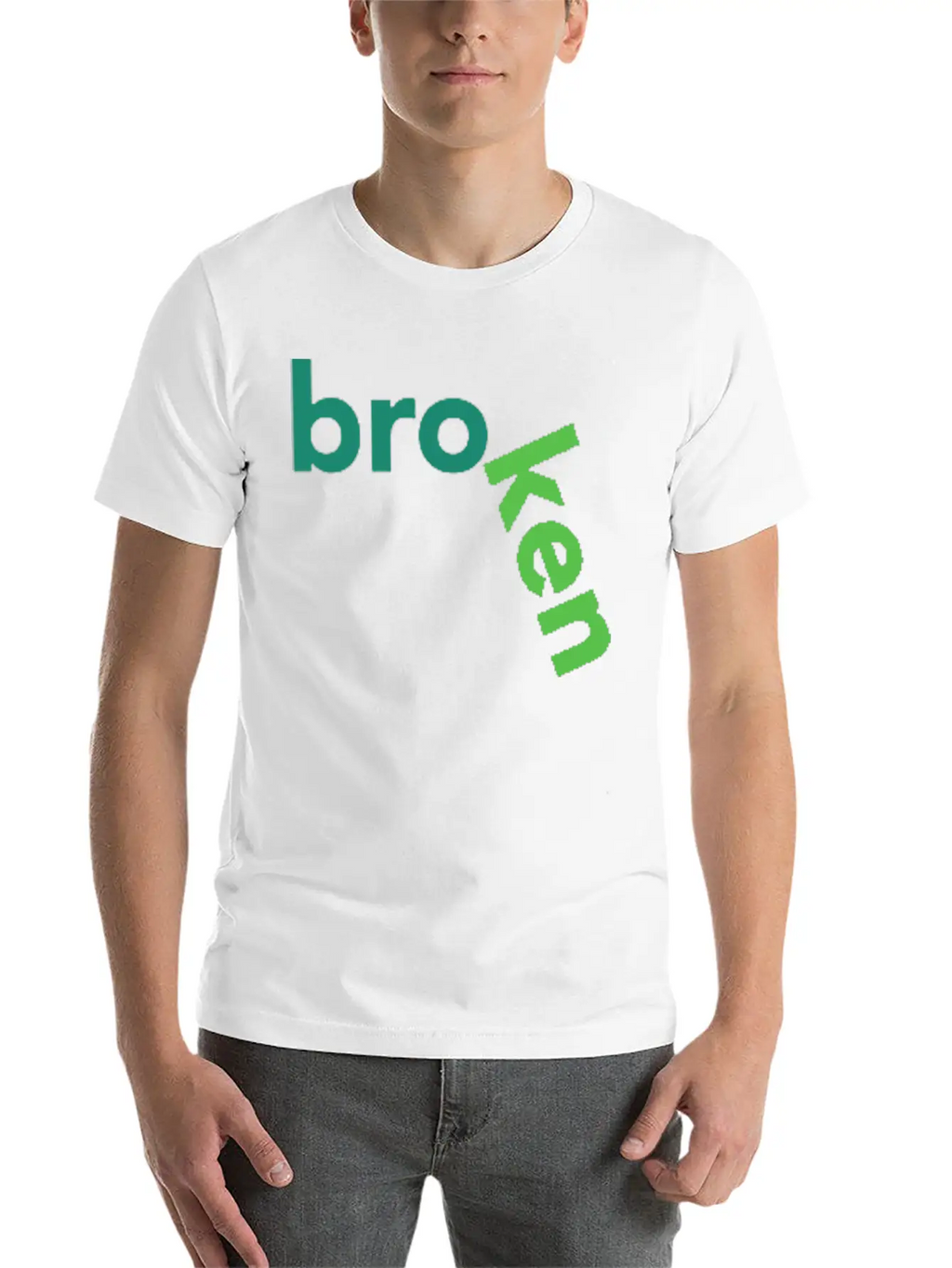 Broken Title Of Creativity Text Quotes Breathable Graphic T-Shirt – Perfect For Casual Days