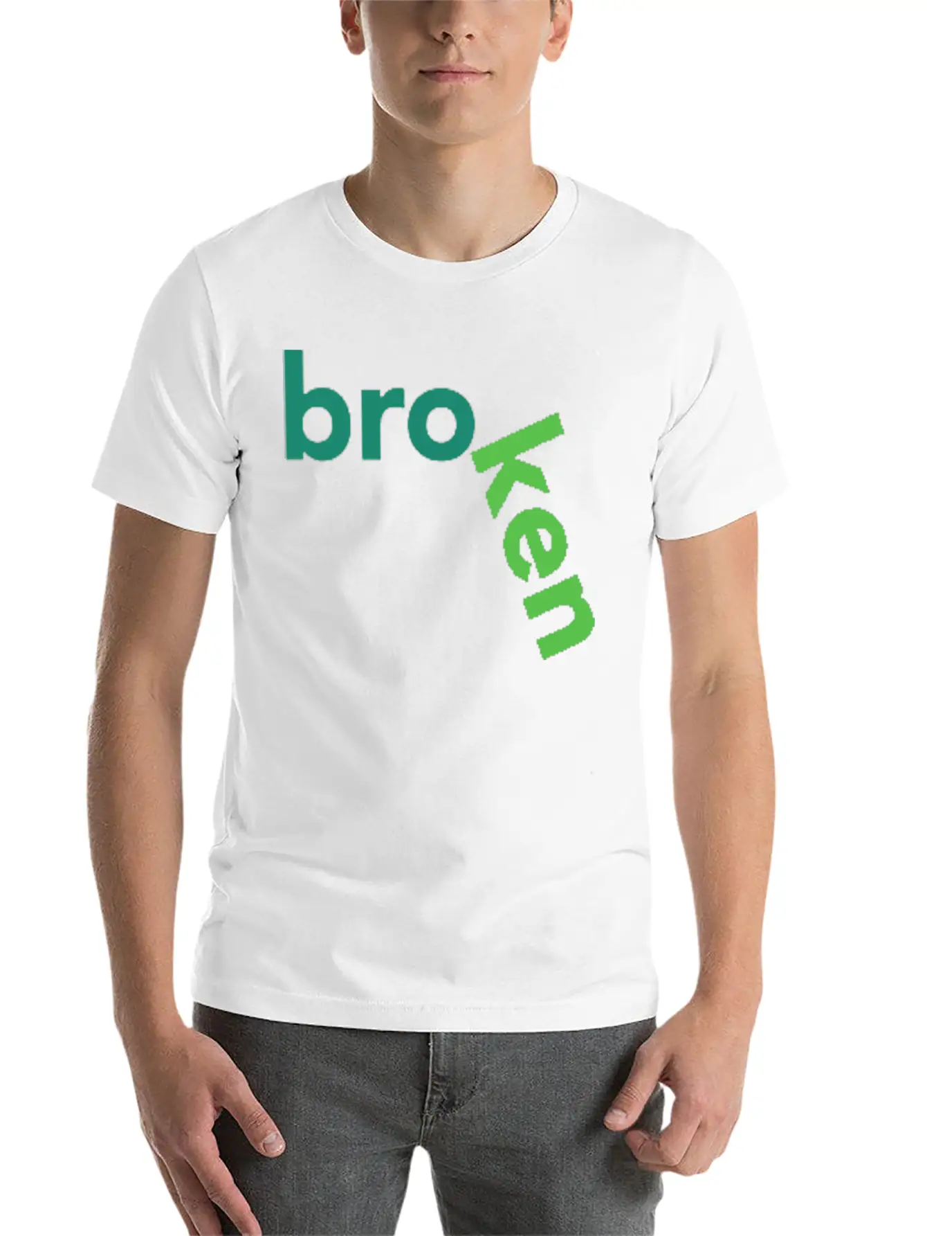 Broken Title Of Creativity Text Quotes Breathable Graphic T-Shirt – Perfect For Casual Days
