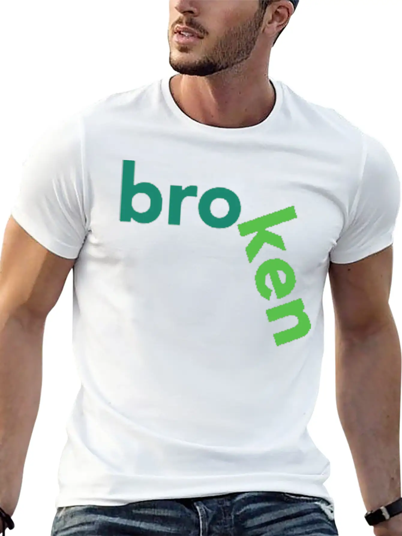 Broken Title Of Creativity Text Quotes Breathable Graphic T-Shirt – Perfect For Casual Days