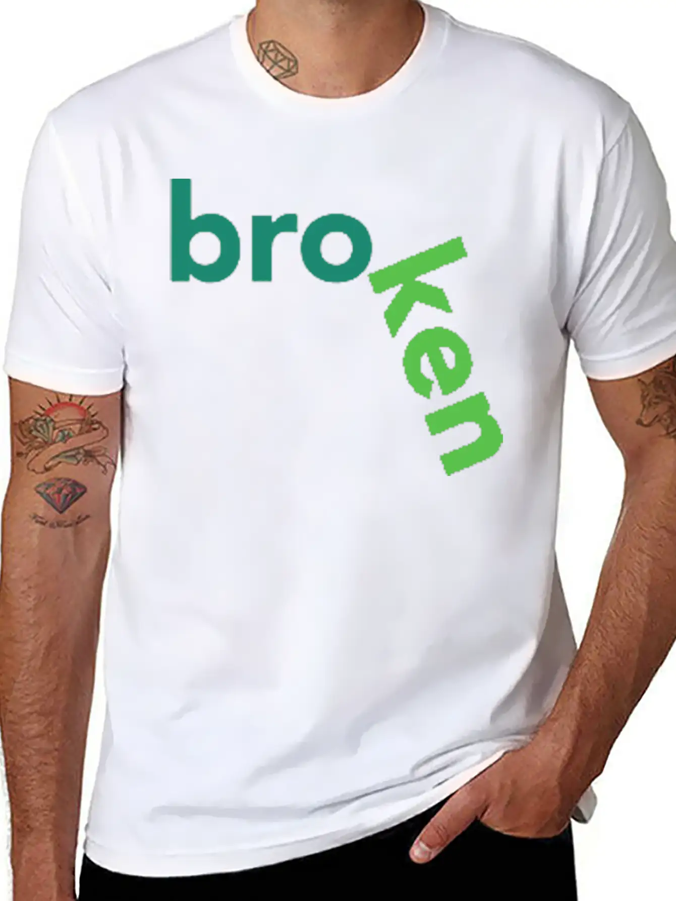 Broken Title Of Creativity Text Quotes Breathable Graphic T-Shirt – Perfect For Casual Days