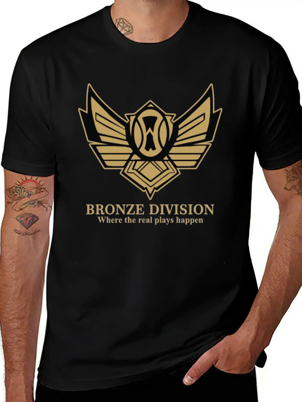 Bronze Division Unisex Casual T-Shirt – Clean Design For Daily Comfort