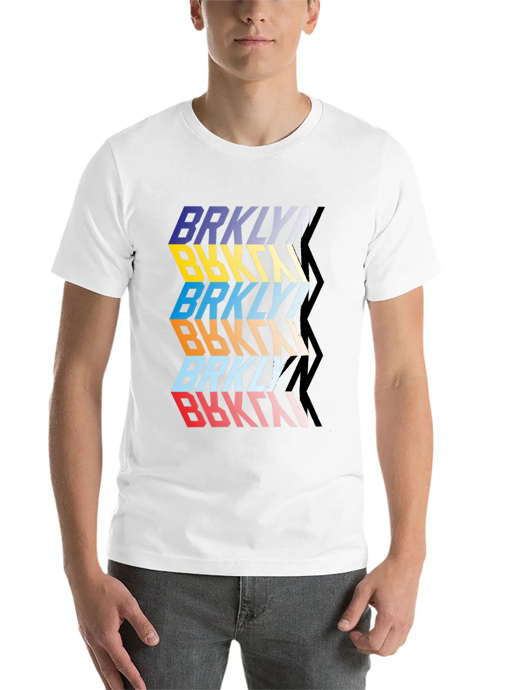 Brooklyn Mirror Typography Relaxed Everyday Tee – Lightweight And Durable Cotton