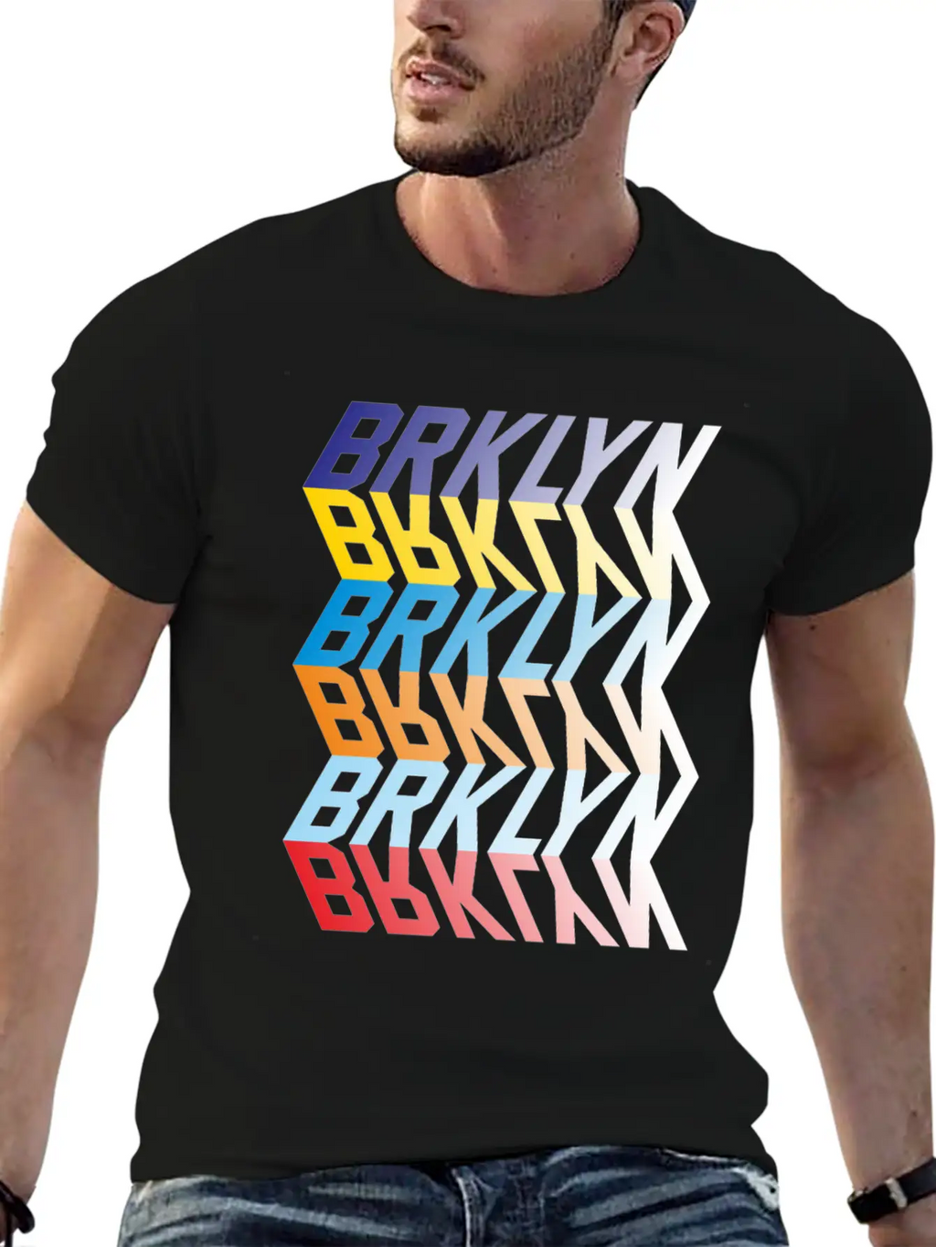 Brooklyn Mirror Typography Relaxed Everyday Tee – Lightweight And Durable Cotton