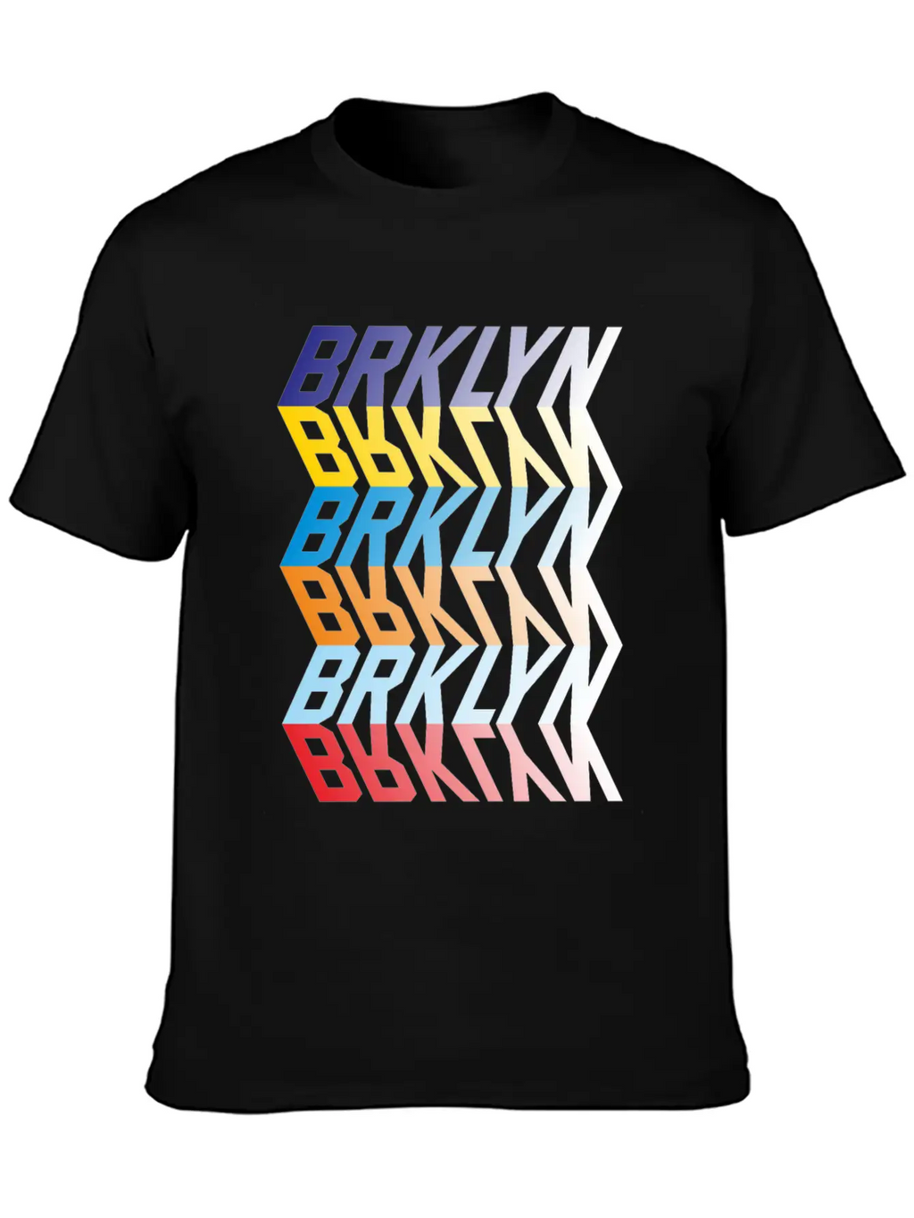 Brooklyn Mirror Typography Relaxed Everyday Tee – Lightweight And Durable Cotton