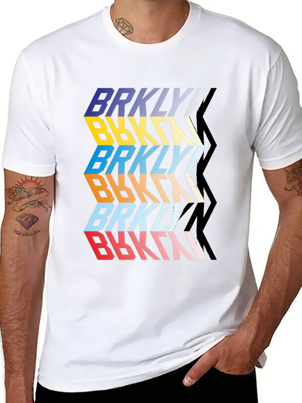 Brooklyn Mirror Typography Relaxed Everyday Tee – Lightweight And Durable Cotton