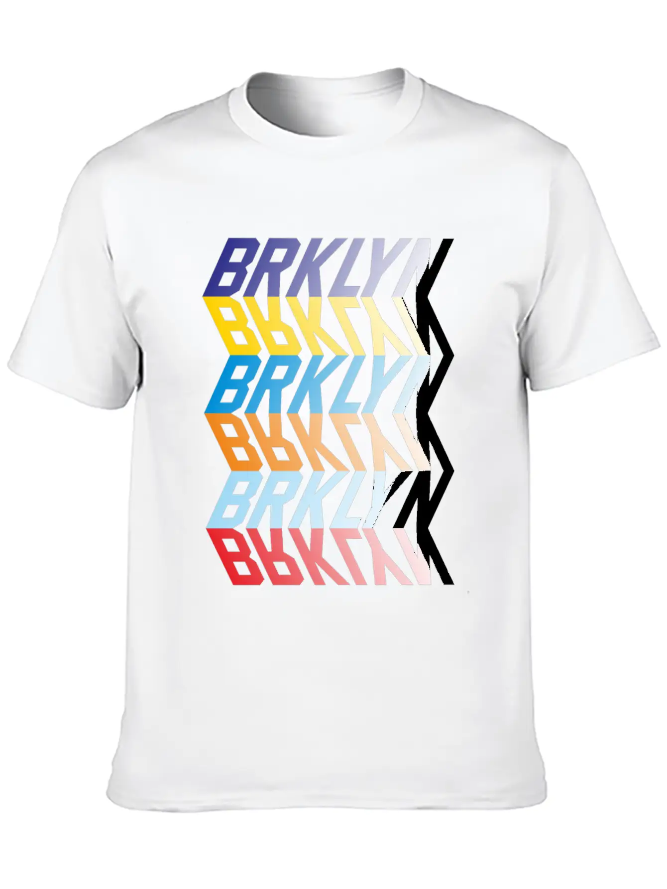 Brooklyn Mirror Typography Relaxed Everyday Tee – Lightweight And Durable Cotton