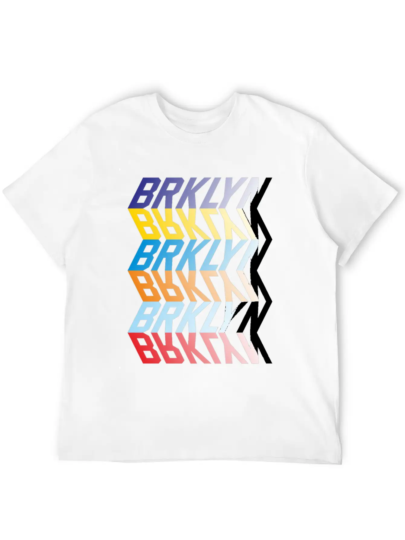 Brooklyn Mirror Typography Relaxed Everyday Tee – Lightweight And Durable Cotton