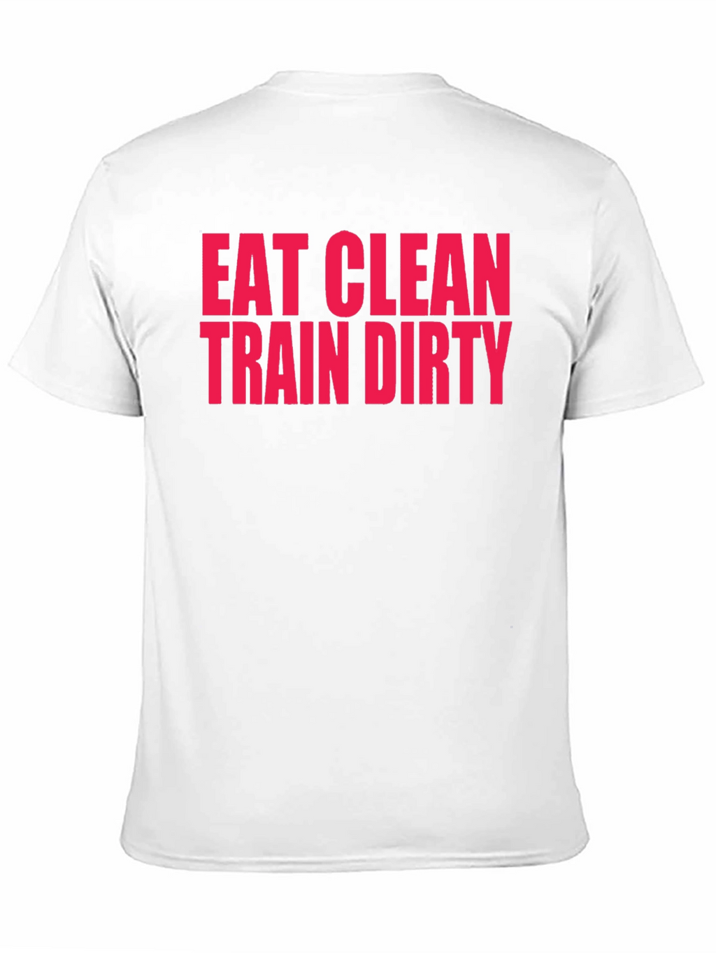 Eat Clean Train Dirty Black Graphic Tee