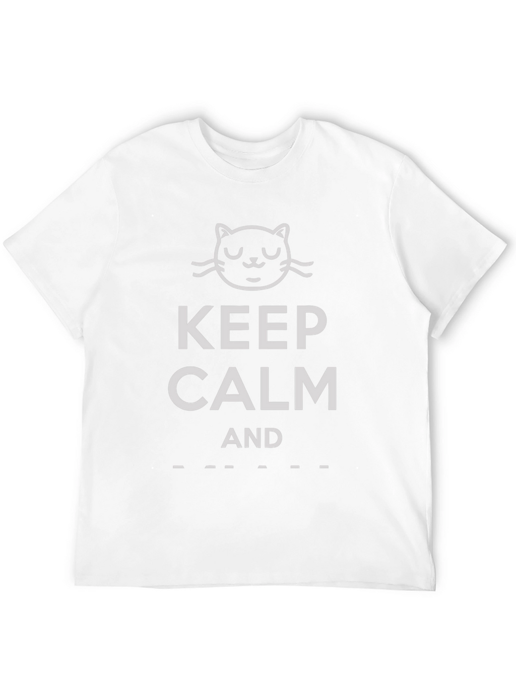 Keep Calm Cat Lover T-Shirt - Black