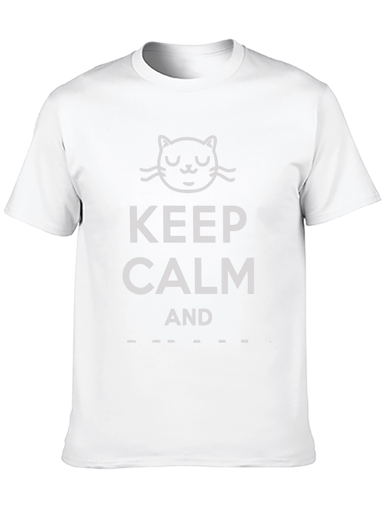 Keep Calm Cat Lover T-Shirt - Black