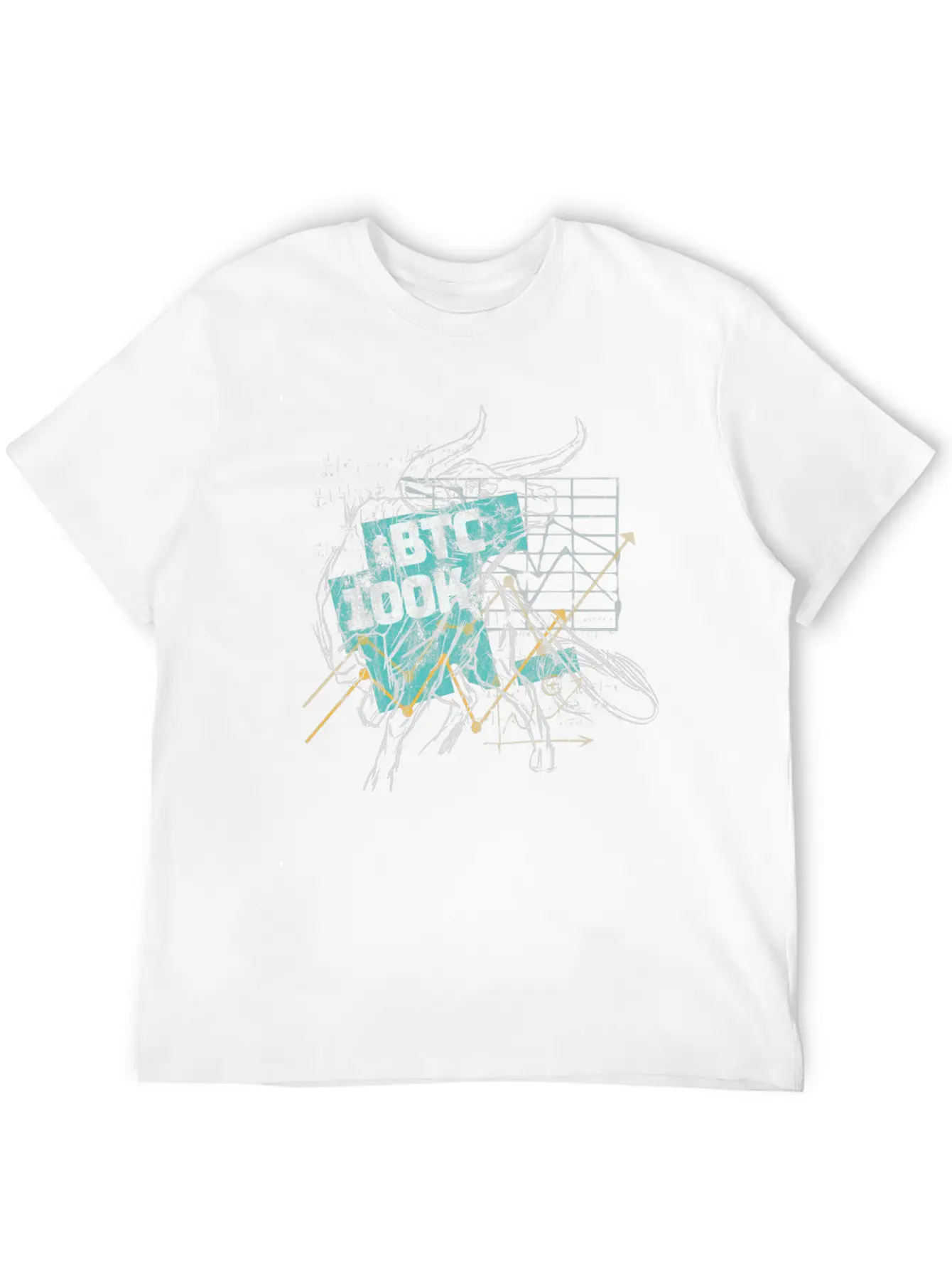 BTC 100k Bitcoin $100.000 Cryptos Currency Basic Graphic T-Shirt – Daily Comfort In Soft Cotton