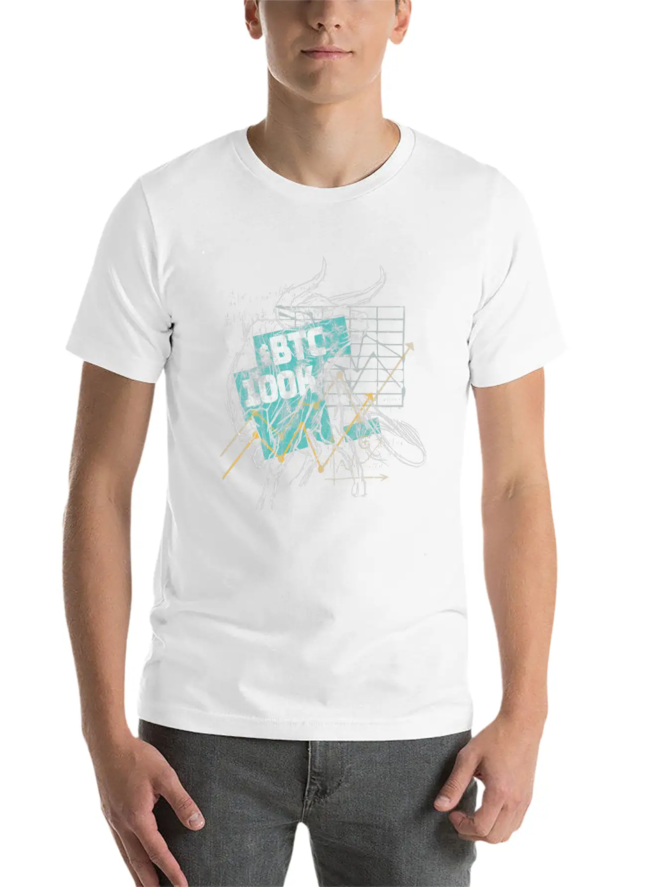 BTC 100k Bitcoin $100.000 Cryptos Currency Basic Graphic T-Shirt – Daily Comfort In Soft Cotton