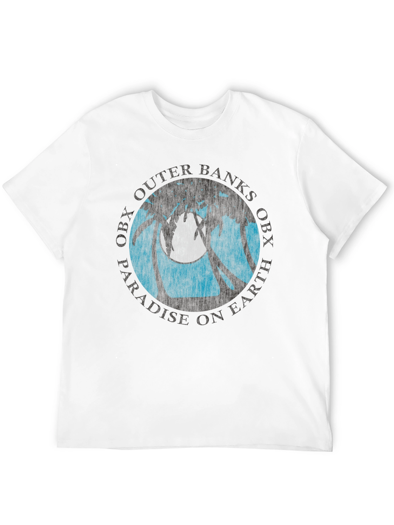 OBX Palm Moon Graphic Tee - Black