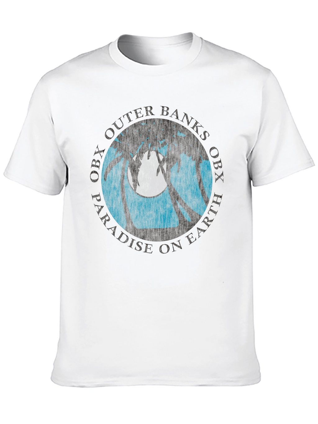 OBX Palm Moon Graphic Tee - Black