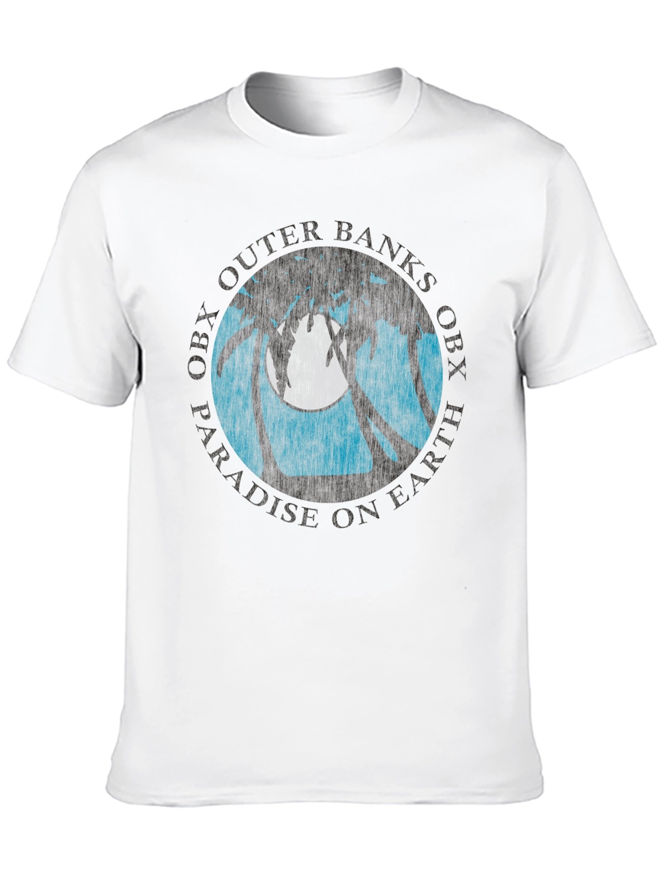 OBX Palm Moon Graphic Tee - Black