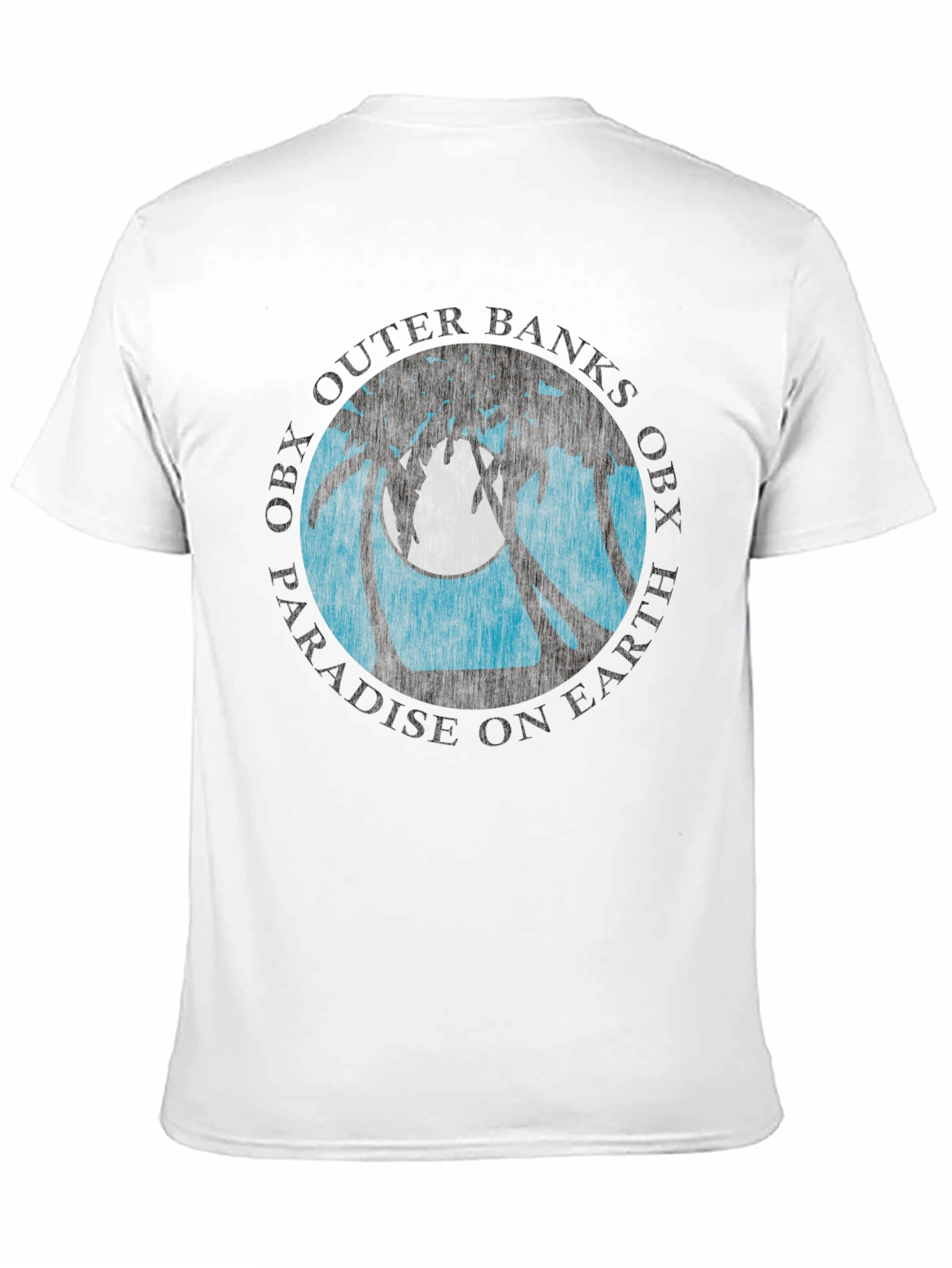 OBX Palm Moon Graphic Tee - Black