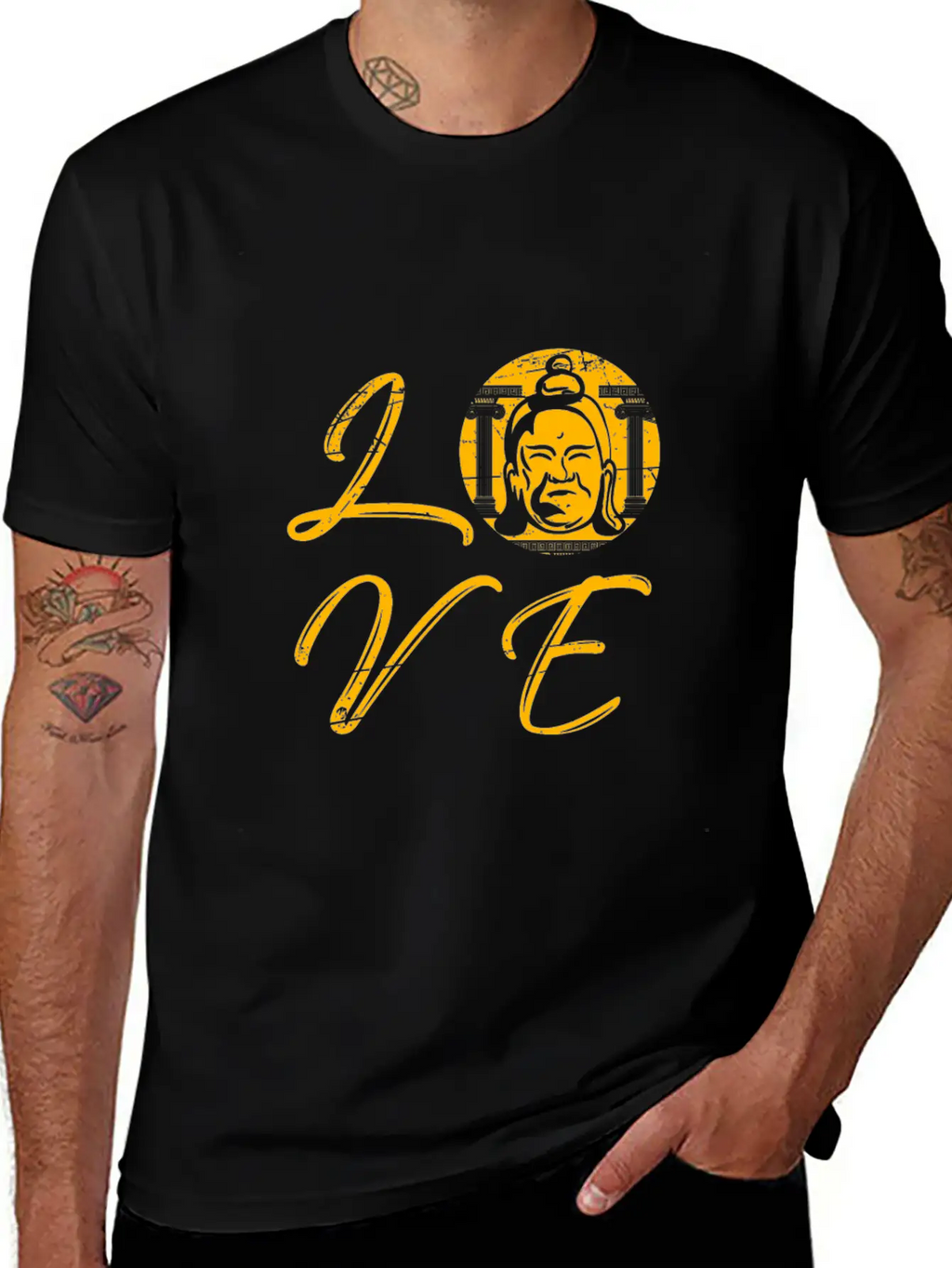 Buddha Gift Meditation Relaxation Breathable Soft Cotton T-Shirt – Timeless Casual Look