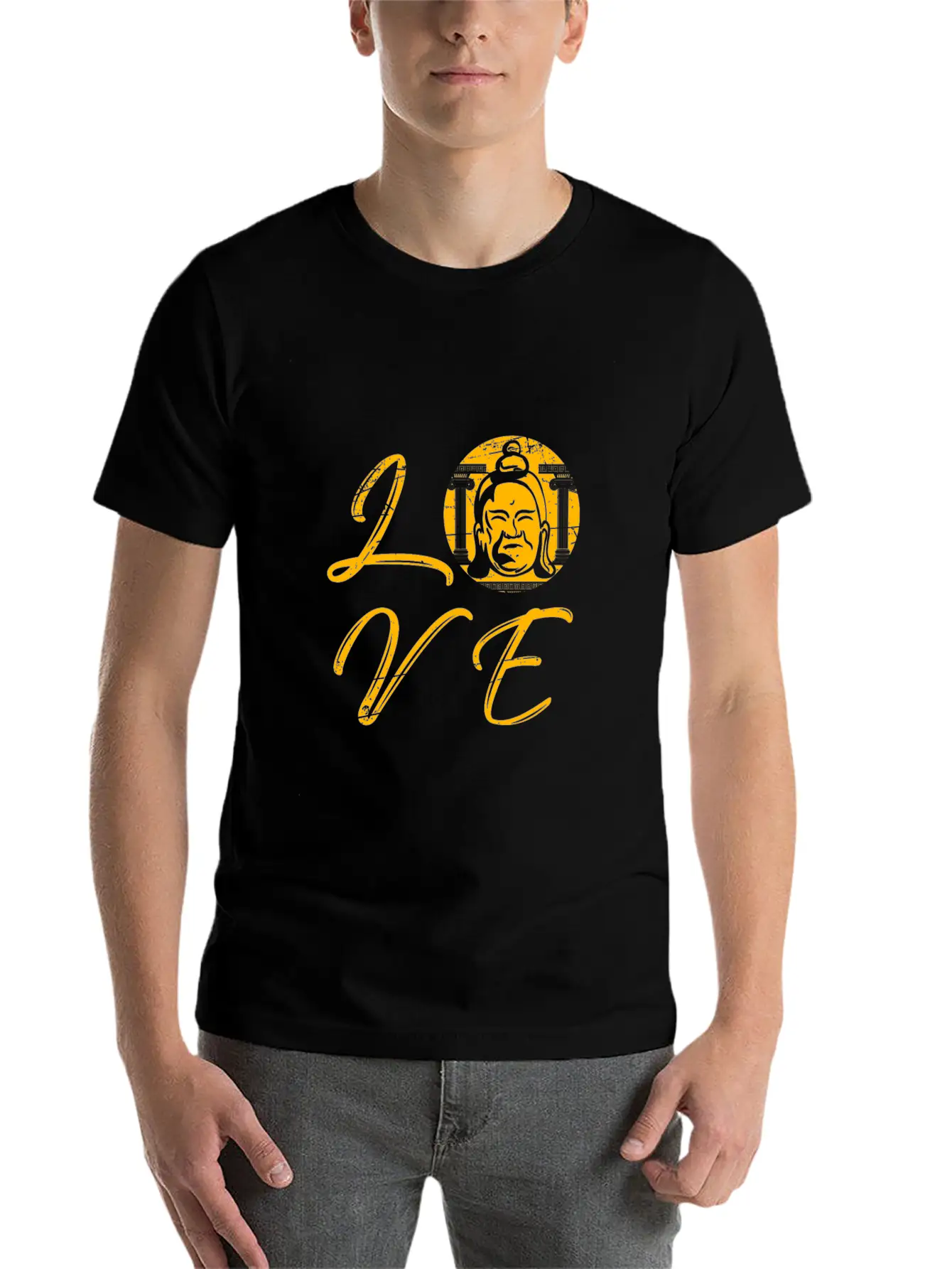 Buddha Gift Meditation Relaxation Breathable Soft Cotton T-Shirt – Timeless Casual Look