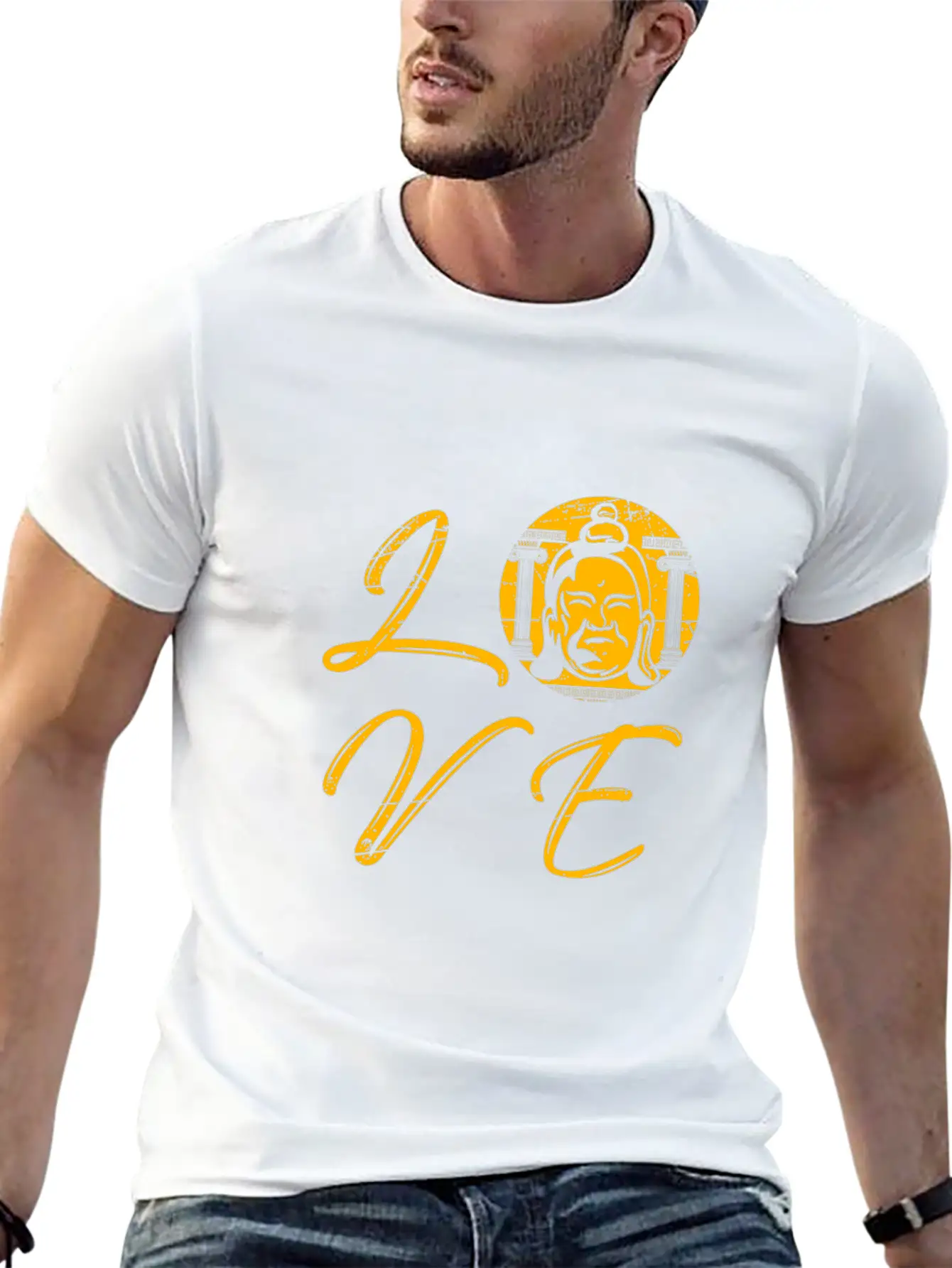 Buddha Gift Meditation Relaxation Breathable Soft Cotton T-Shirt – Timeless Casual Look