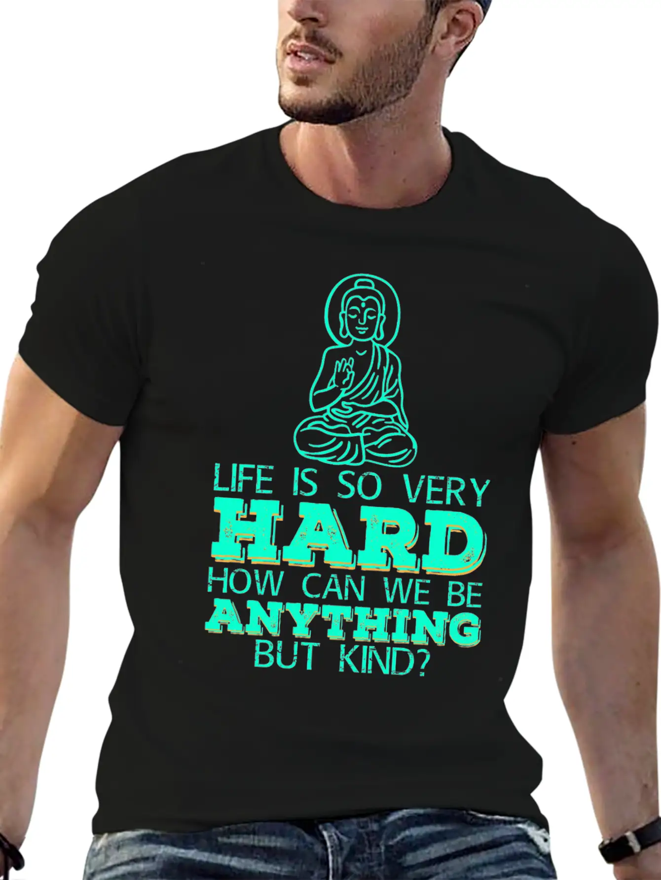 Buddhism Buddha Meditation Breathable Soft Cotton T-Shirt – Timeless Casual Look