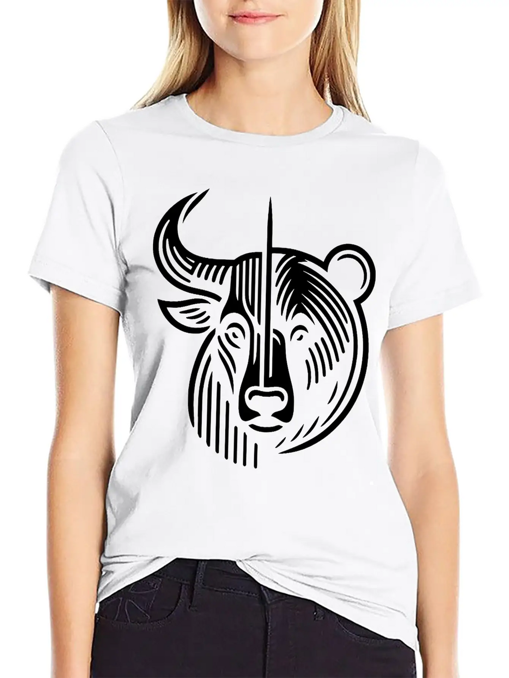 Bull And Bear Stock Market Finance Path24 Stylish Everyday T-Shirt – Unisex Basic Cotton Tee