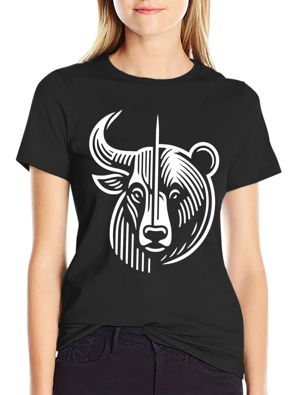 Bull And Bear Stock Market Finance Path24 Stylish Everyday T-Shirt – Unisex Basic Cotton Tee