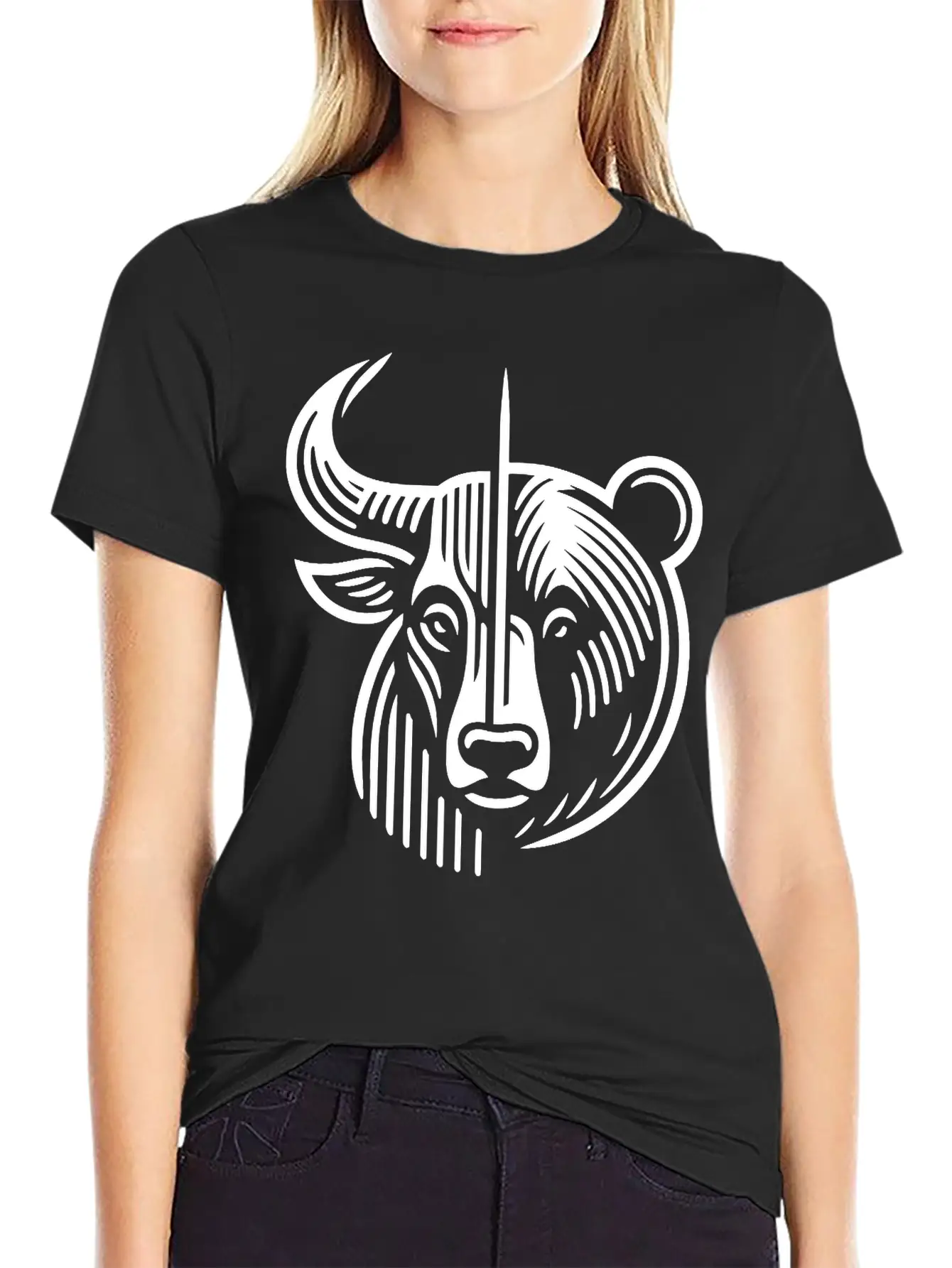Bull And Bear Stock Market Finance Path24 Stylish Everyday T-Shirt – Unisex Basic Cotton Tee