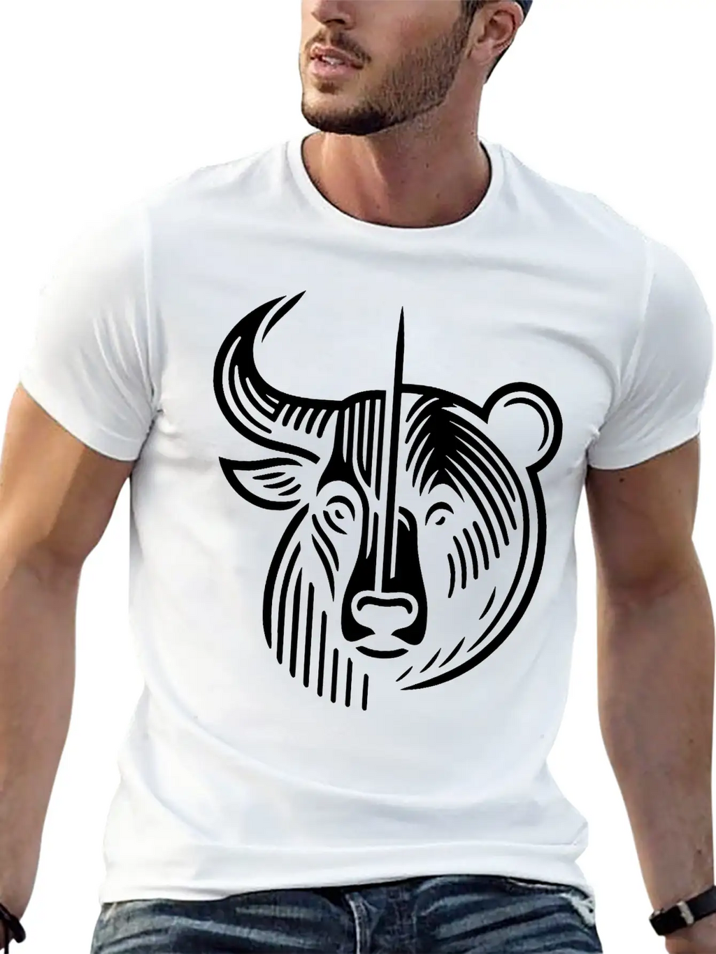 Bull And Bear Stock Market Finance Path24 Stylish Everyday T-Shirt – Unisex Basic Cotton Tee