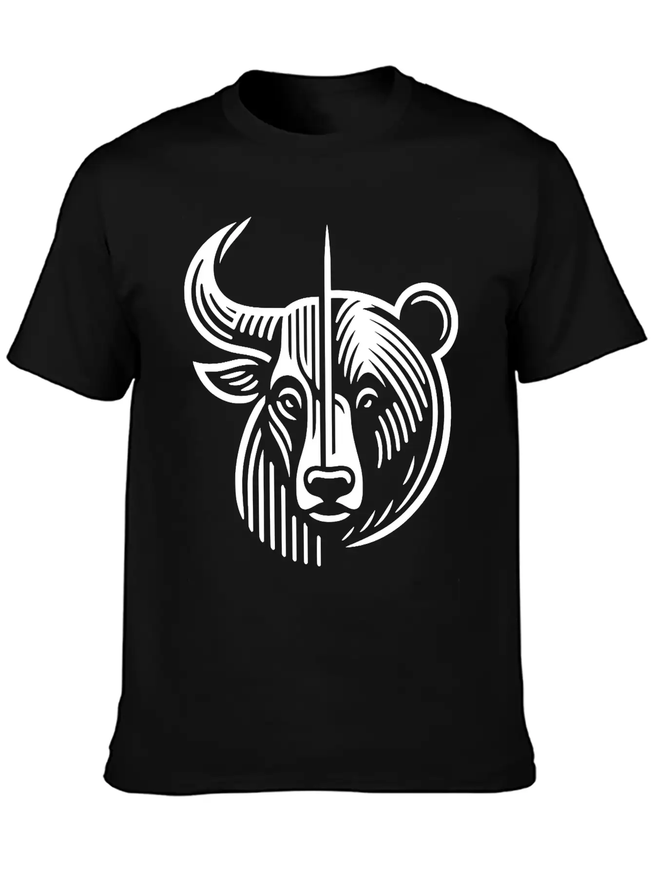 Bull And Bear Stock Market Finance Path24 Stylish Everyday T-Shirt – Unisex Basic Cotton Tee