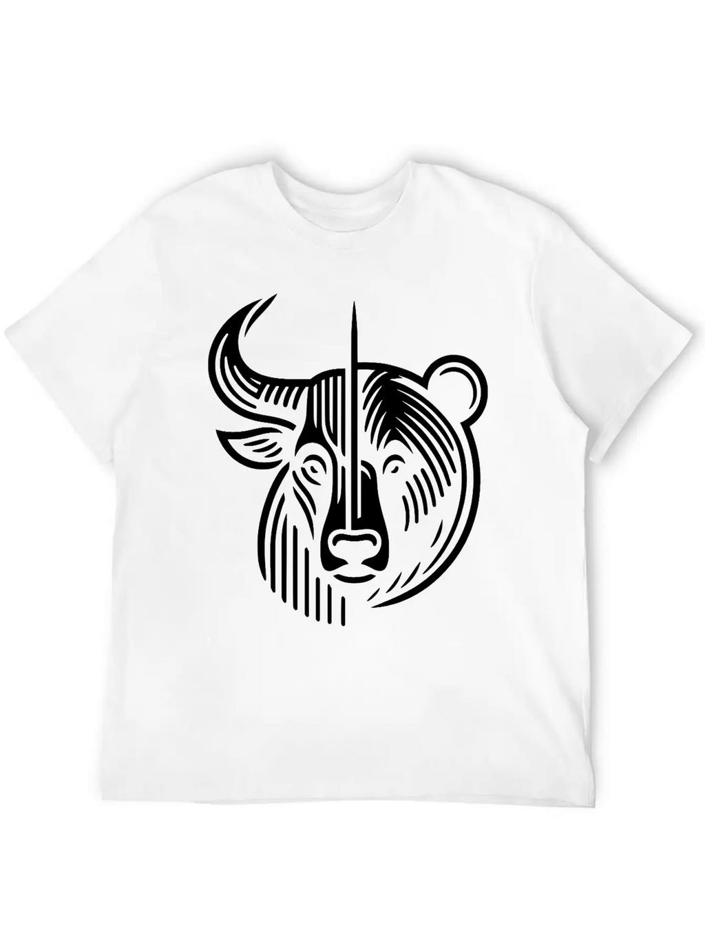 Bull And Bear Stock Market Finance Path24 Stylish Everyday T-Shirt – Unisex Basic Cotton Tee