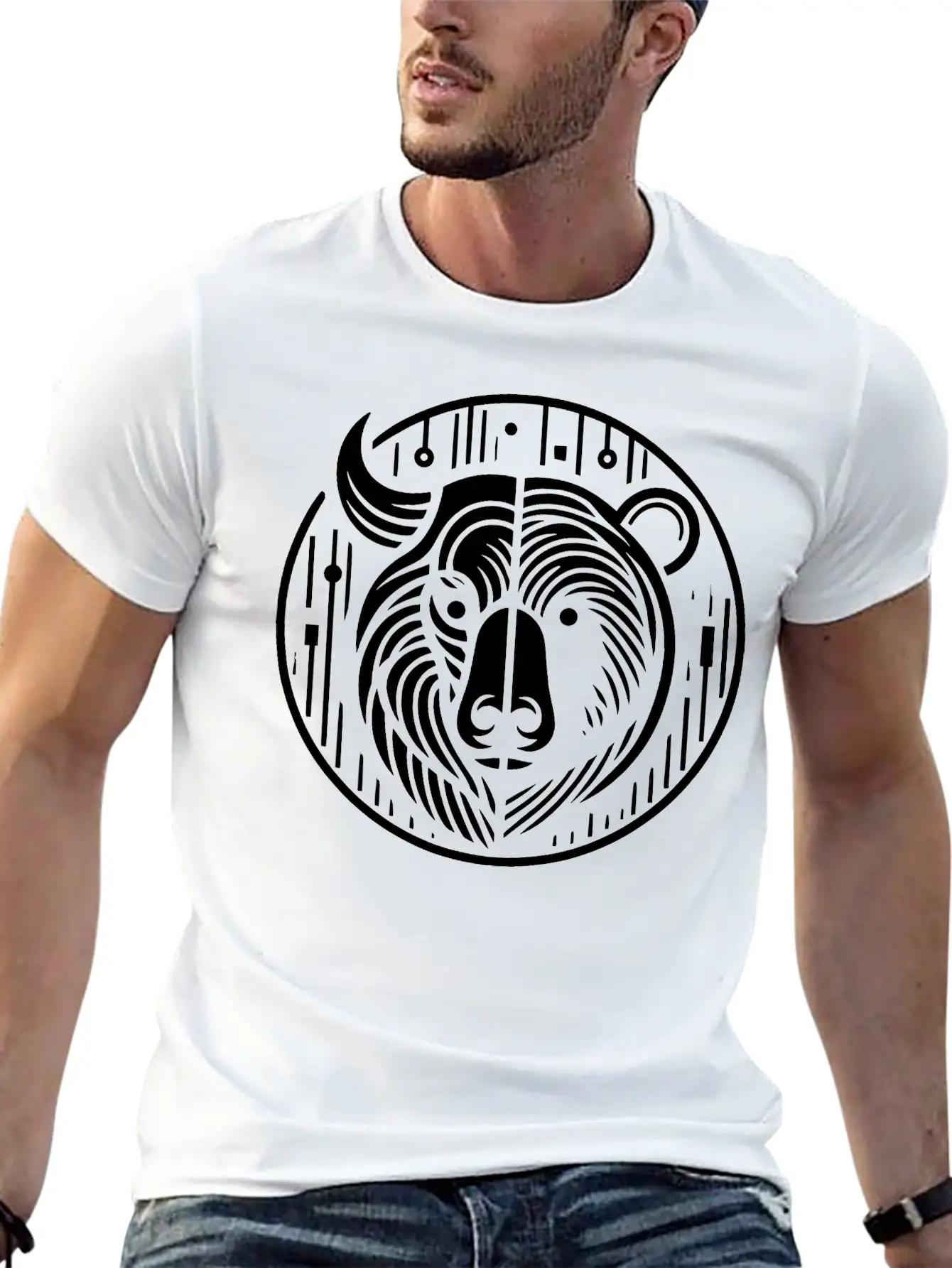 Bull And Bear Stock Market Finance Path33 Breathable Graphic T-Shirt – Perfect For Casual Days