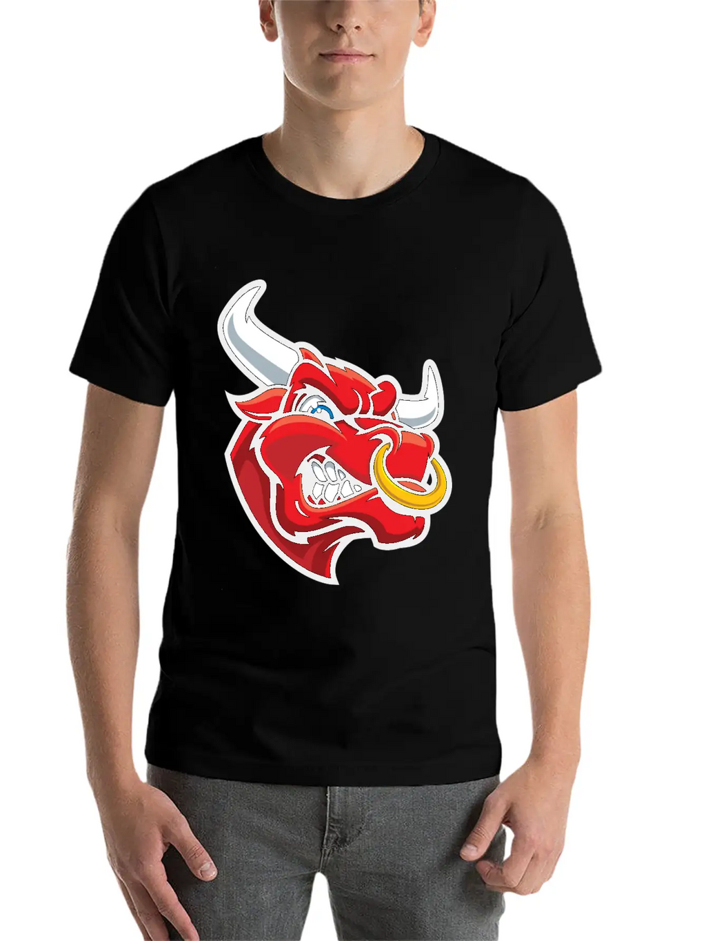 Bull Fun Relaxed Everyday Tee – Lightweight And Durable Cotton