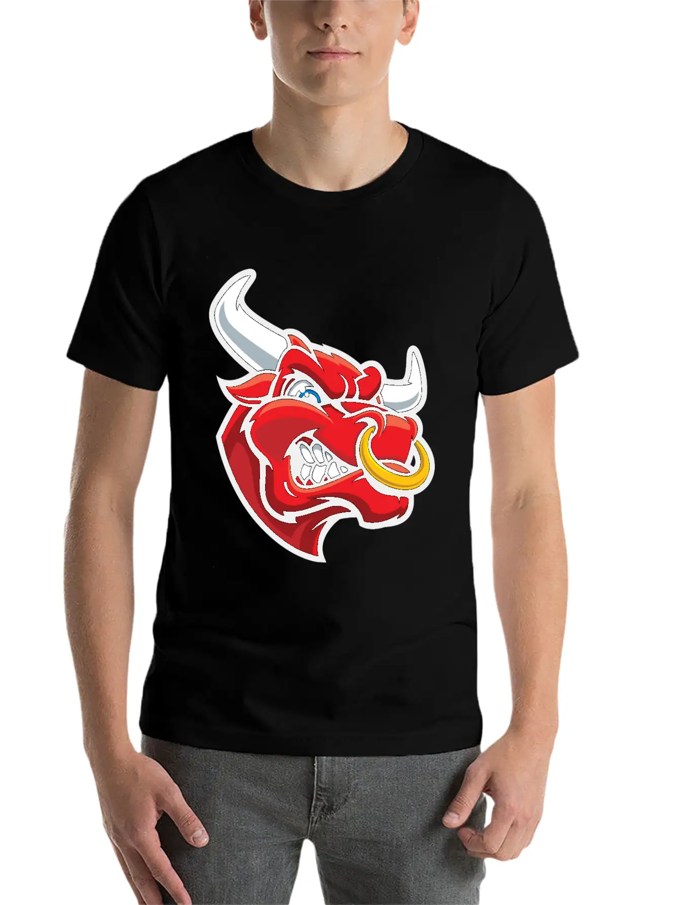 Bull Fun Relaxed Everyday Tee – Lightweight And Durable Cotton