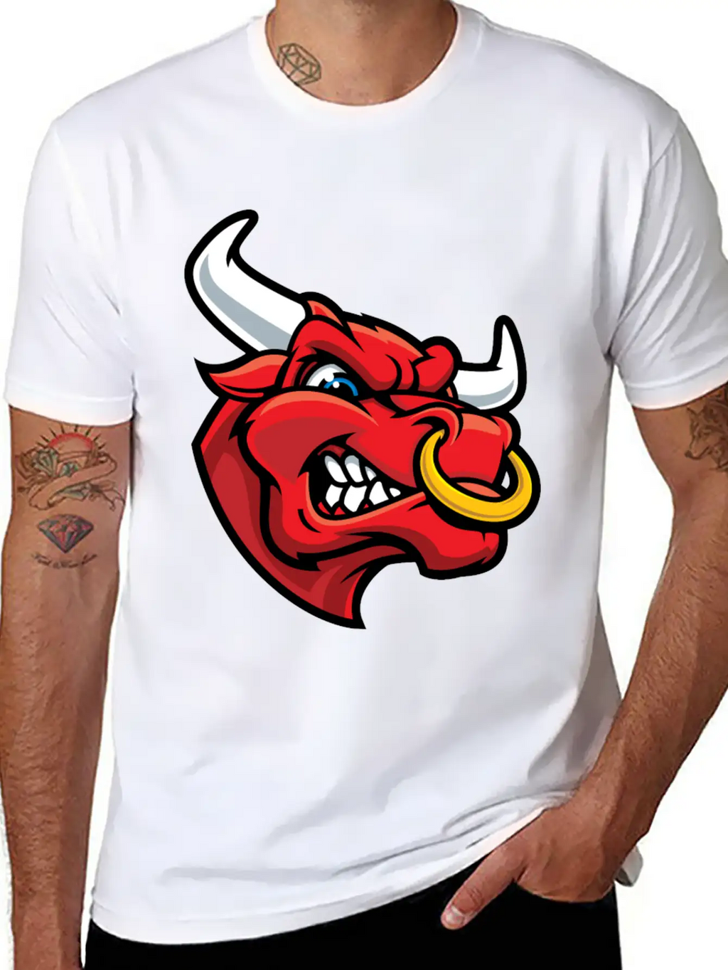 Bull Fun Relaxed Everyday Tee – Lightweight And Durable Cotton