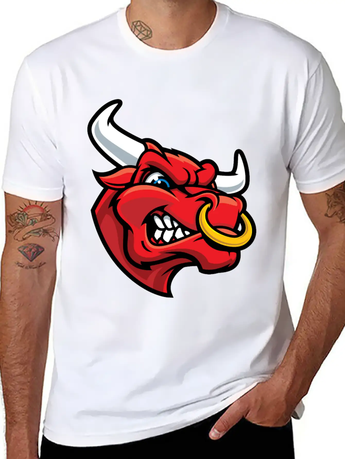 Bull Fun Relaxed Everyday Tee – Lightweight And Durable Cotton