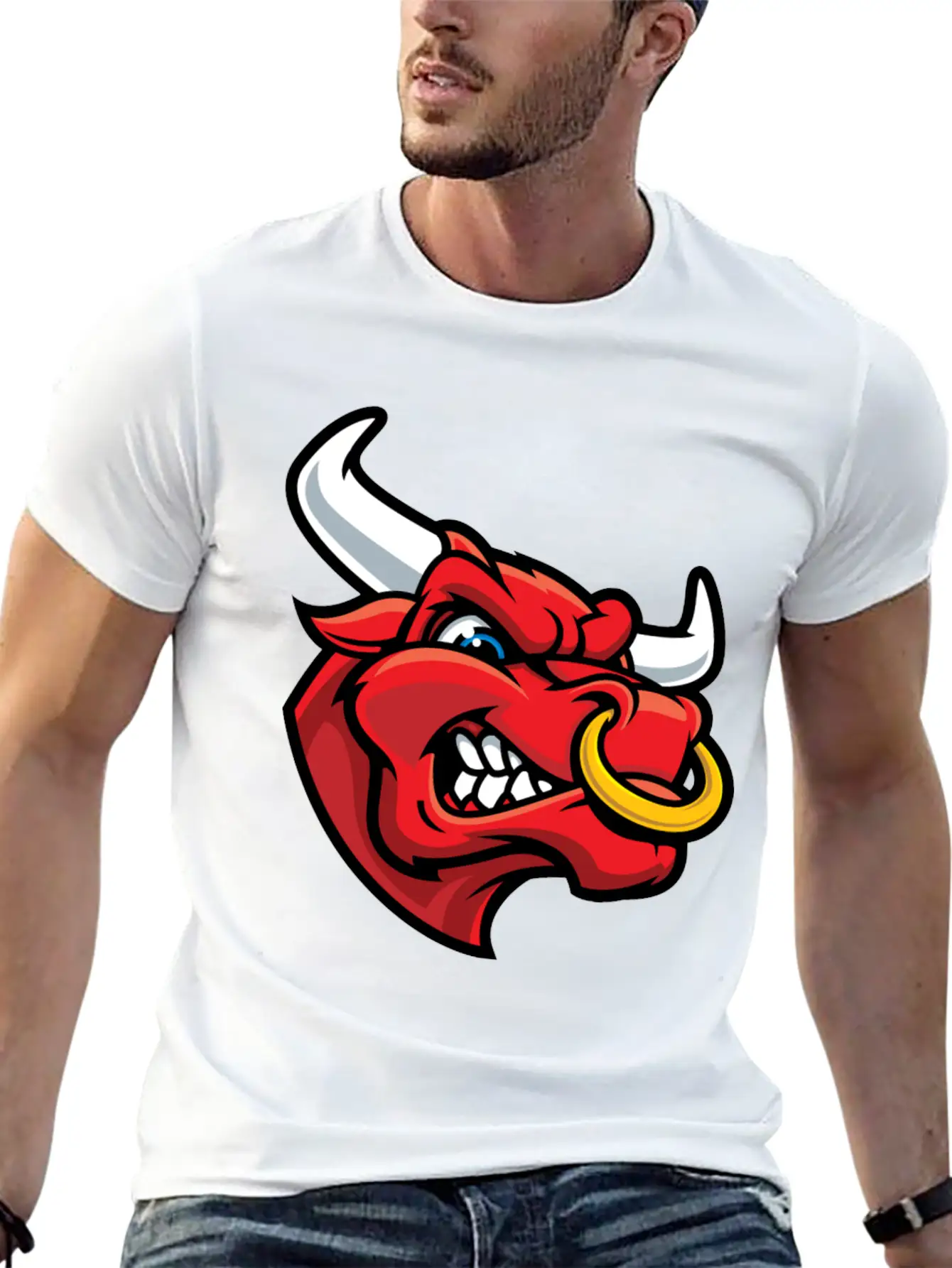 Bull Fun Relaxed Everyday Tee – Lightweight And Durable Cotton