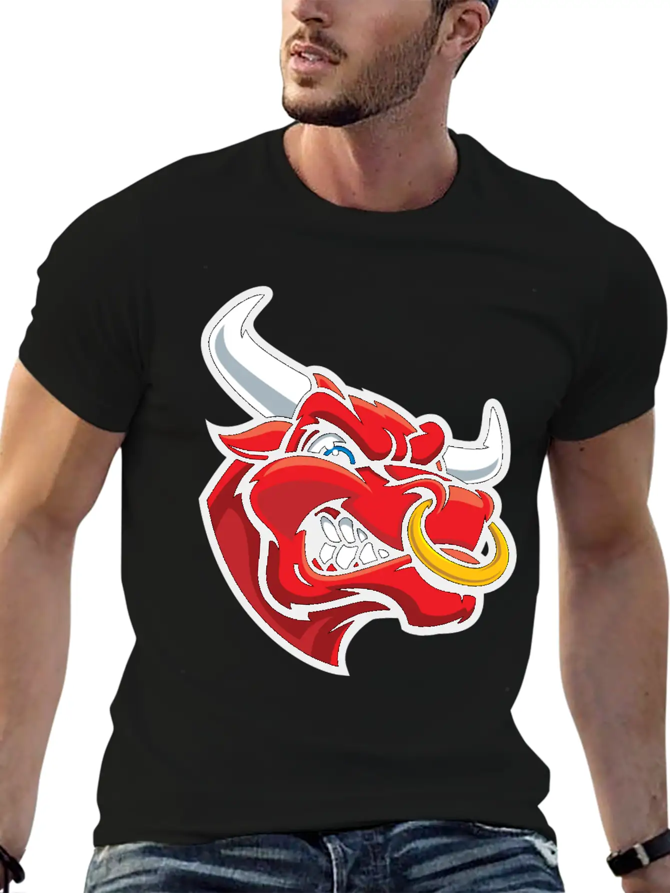 Bull Fun Relaxed Everyday Tee – Lightweight And Durable Cotton