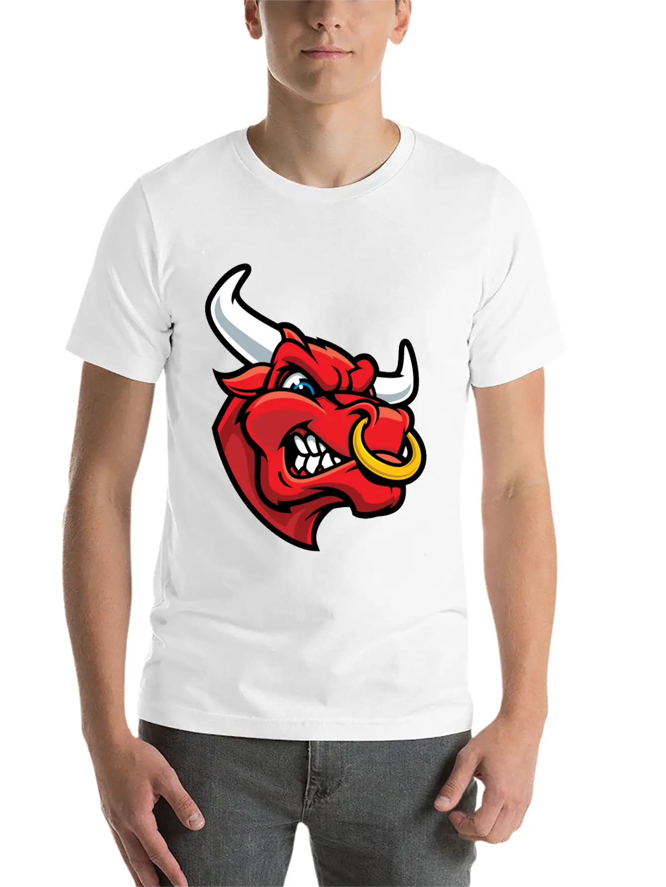 Bull Fun Relaxed Everyday Tee – Lightweight And Durable Cotton