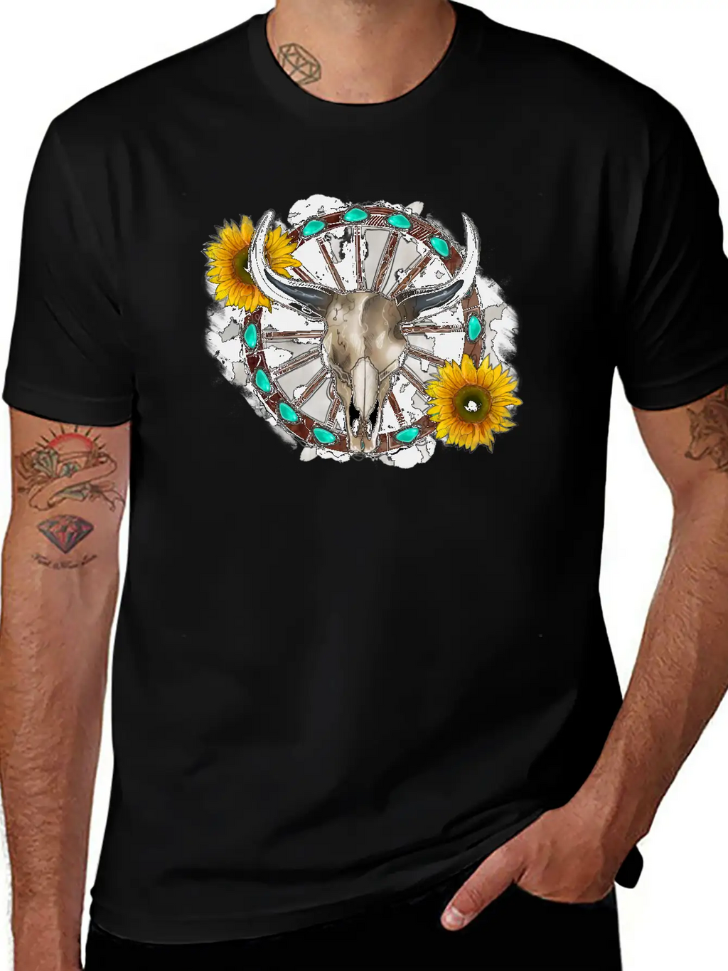 Bull Skull Unisex Casual T-Shirt – Clean Design For Daily Comfort