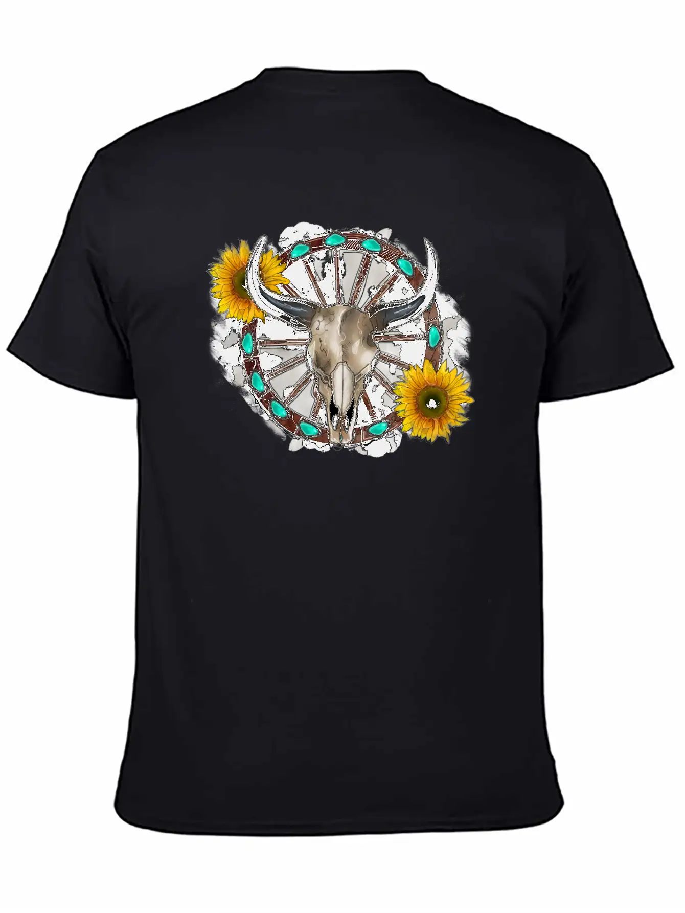 Bull Skull Unisex Casual T-Shirt – Clean Design For Daily Comfort